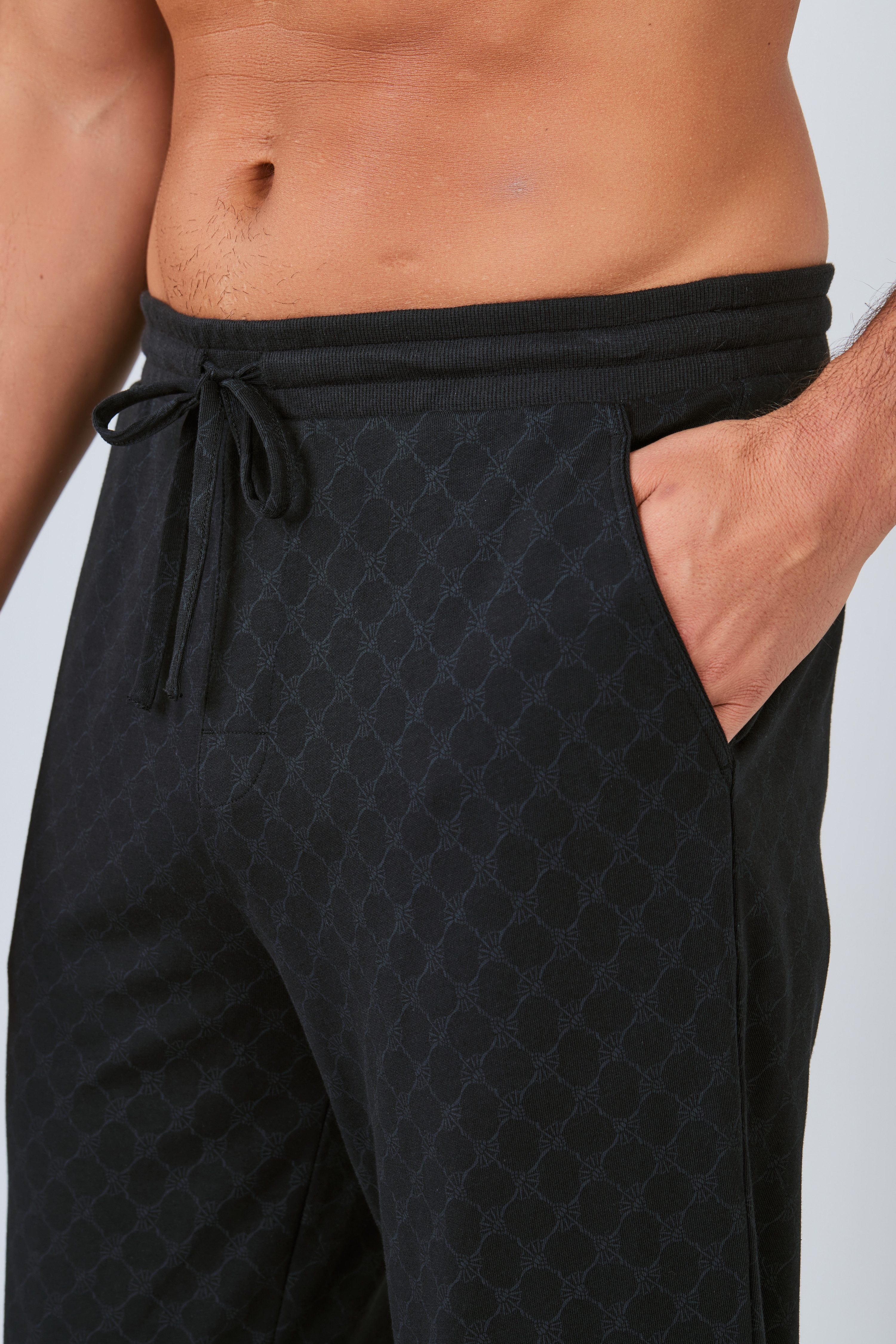 JOOP! Joggingbroek Leisure Met korenbloem-alloverpatroon