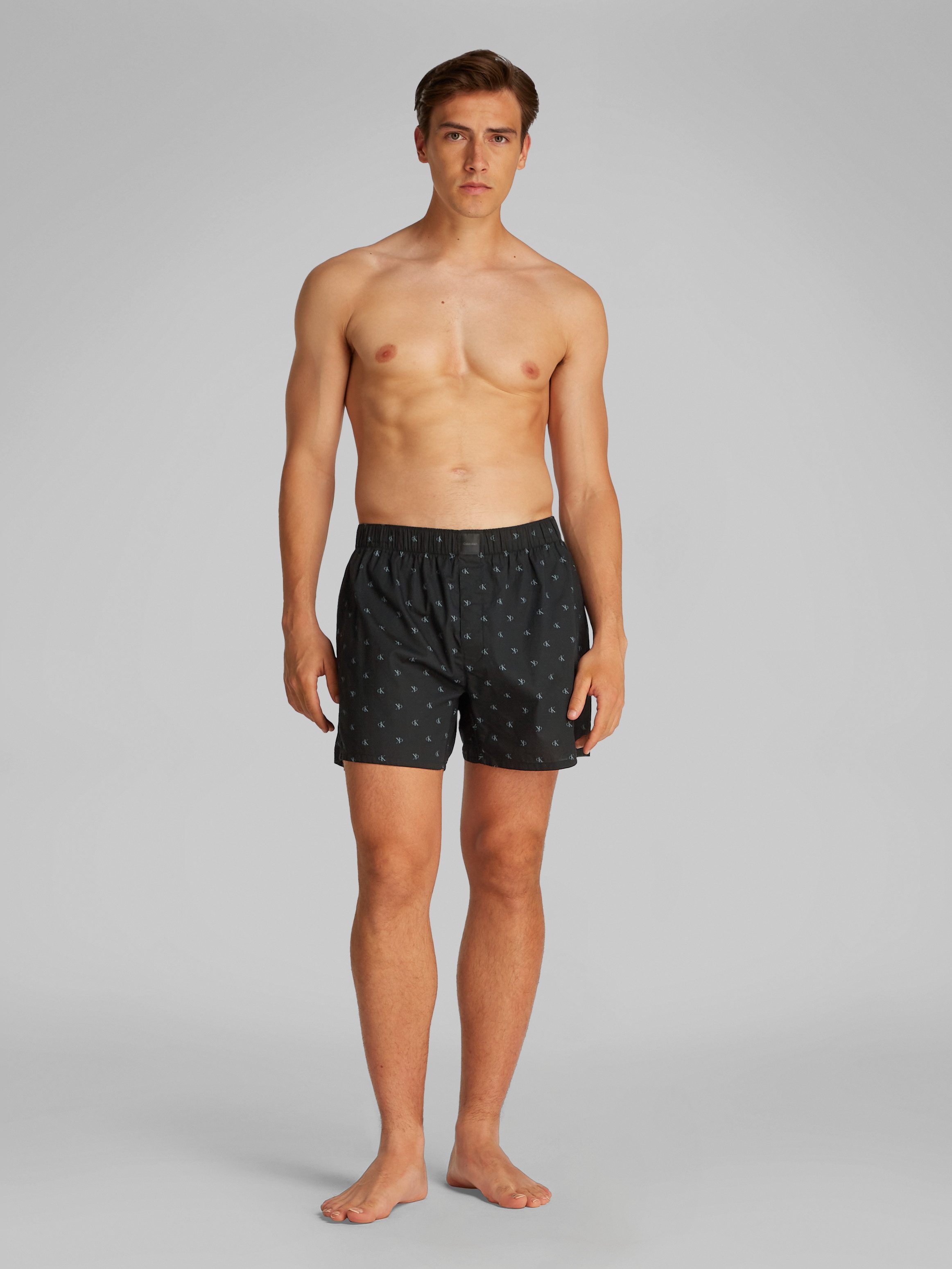 Calvin Klein Geweven boxershort BOXER SLIM met smalle pijpen