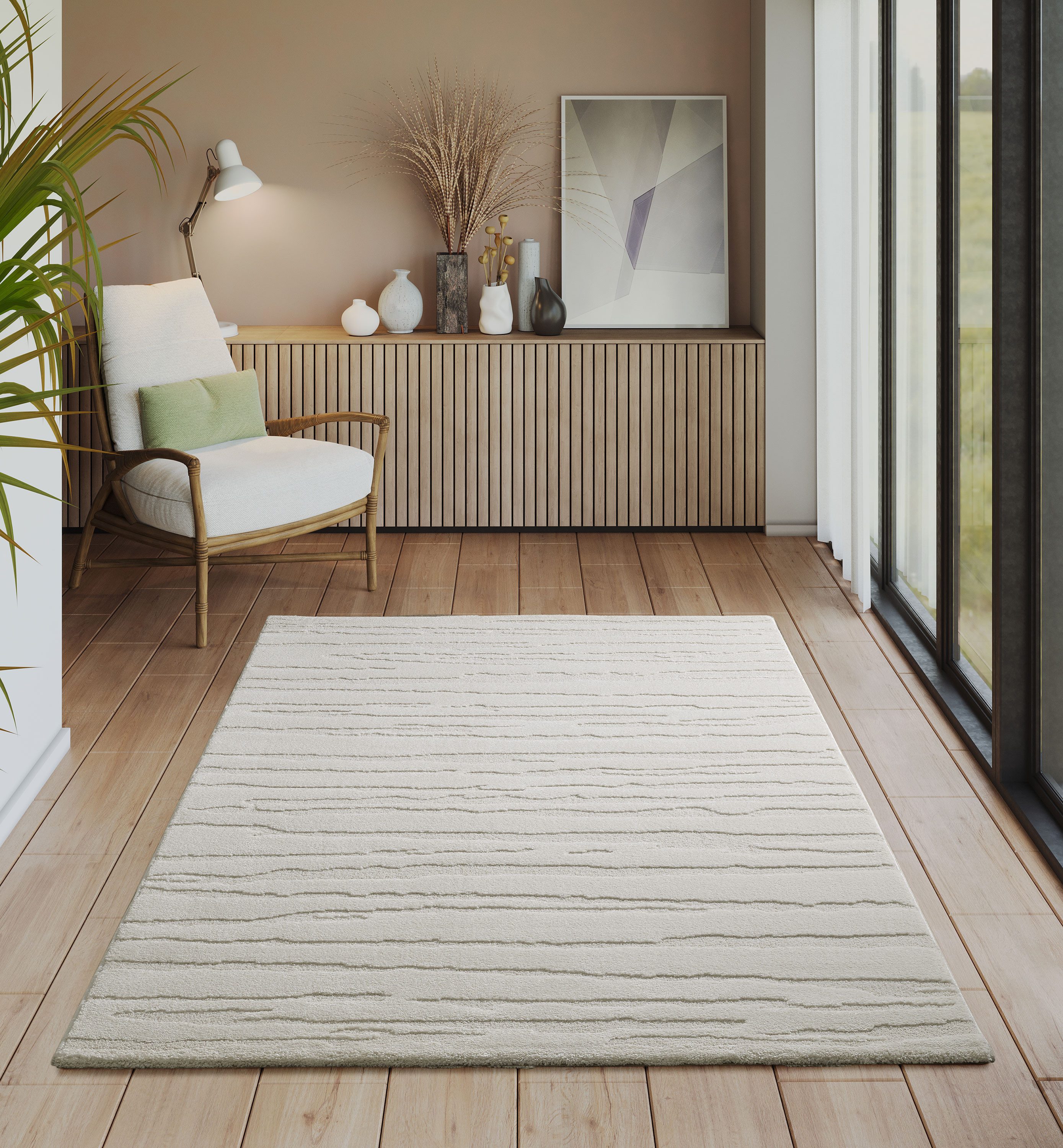 The carpet Vloerkleed Everest moderne woonkamer tapijt met hoge pooldichtheid