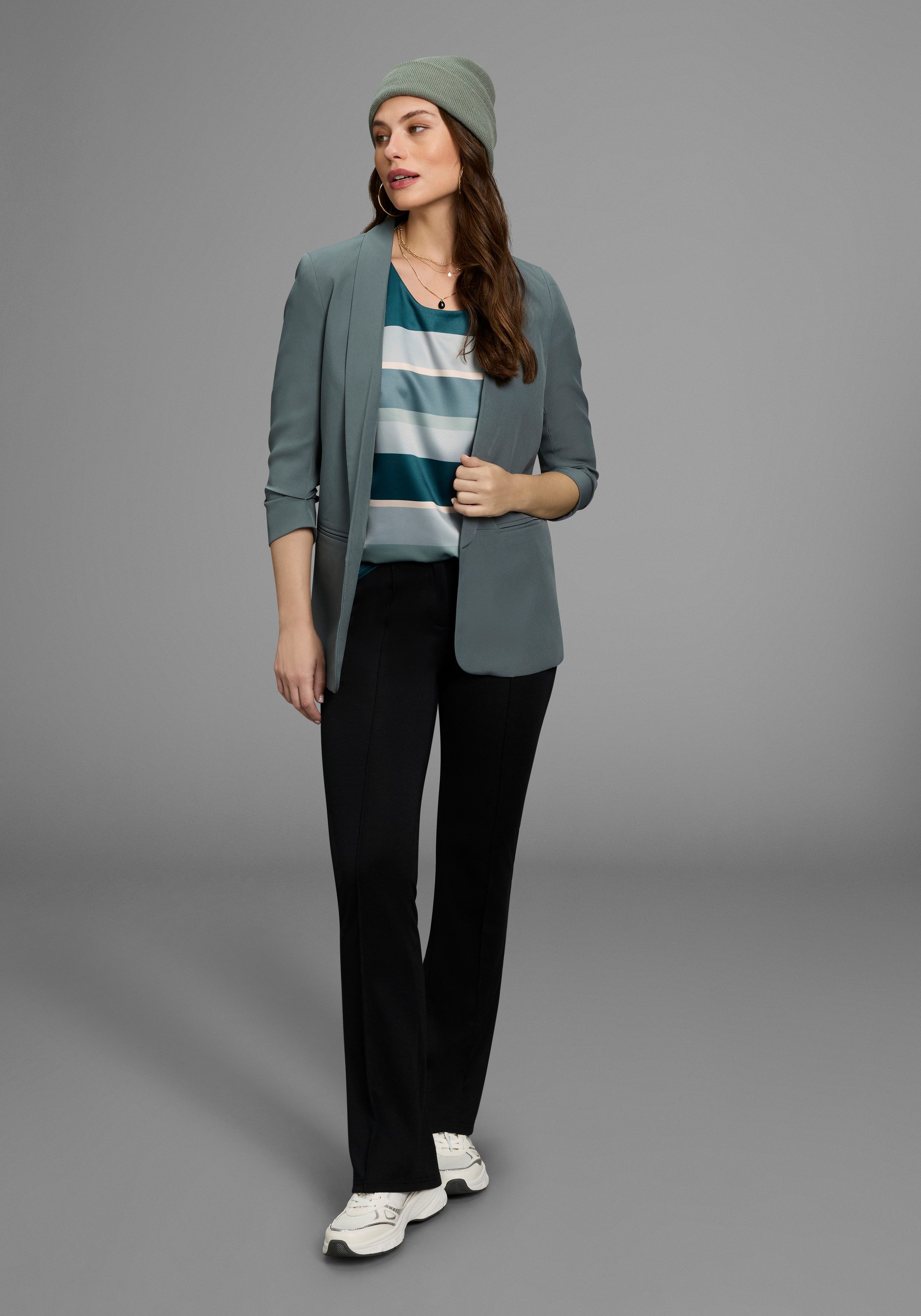 Laura Scott Shirtblouse in modieus streepdesign - nieuwe kleuren