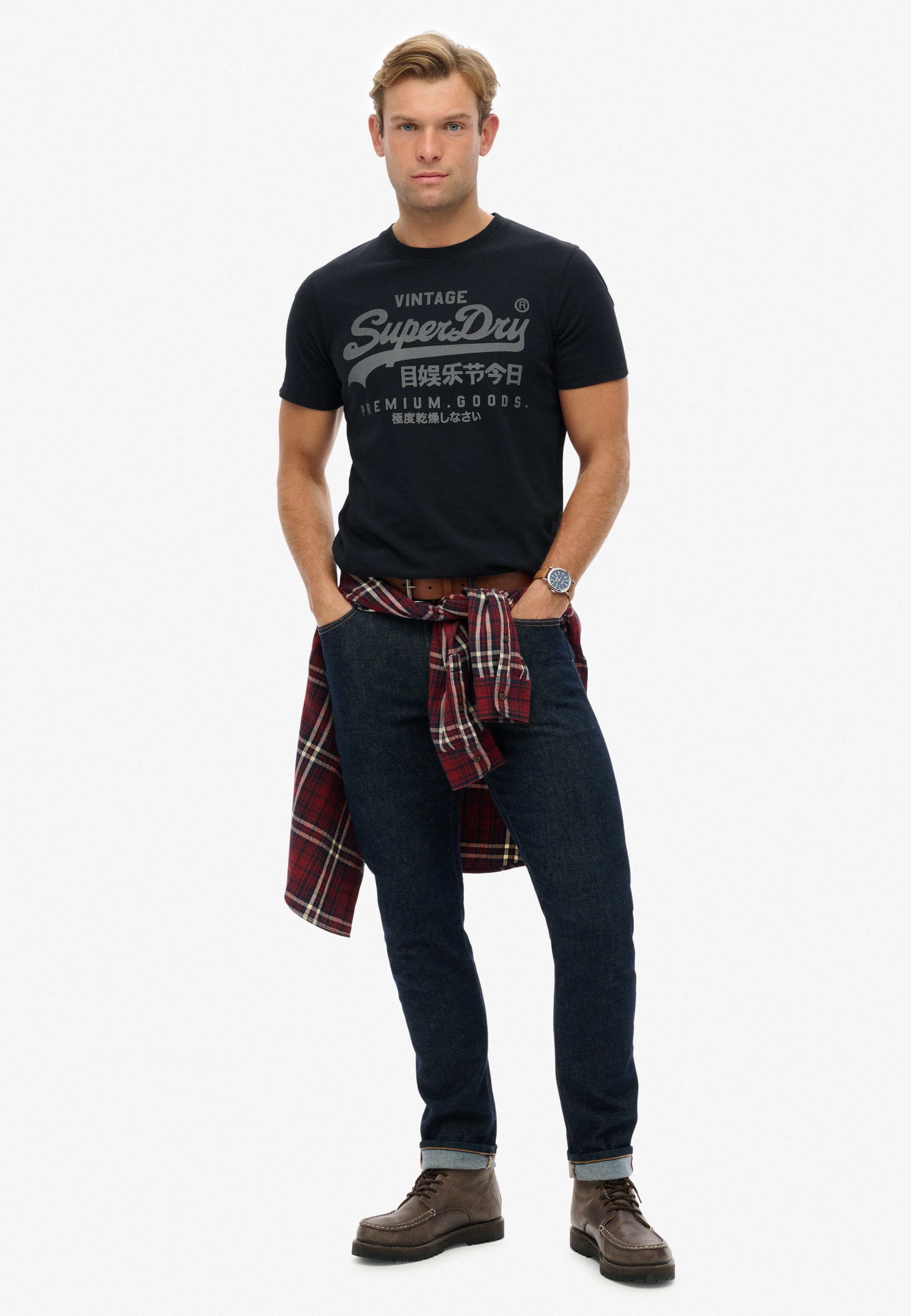Superdry Shirt met ronde hals VL CLASSIC T-SHIRT