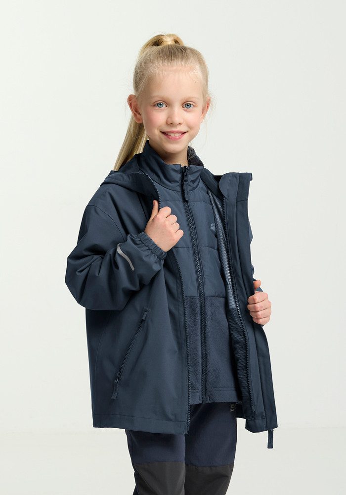 Jack Wolfskin Functioneel 3-in-1-jack HYBRID 3IN1 JACKET K