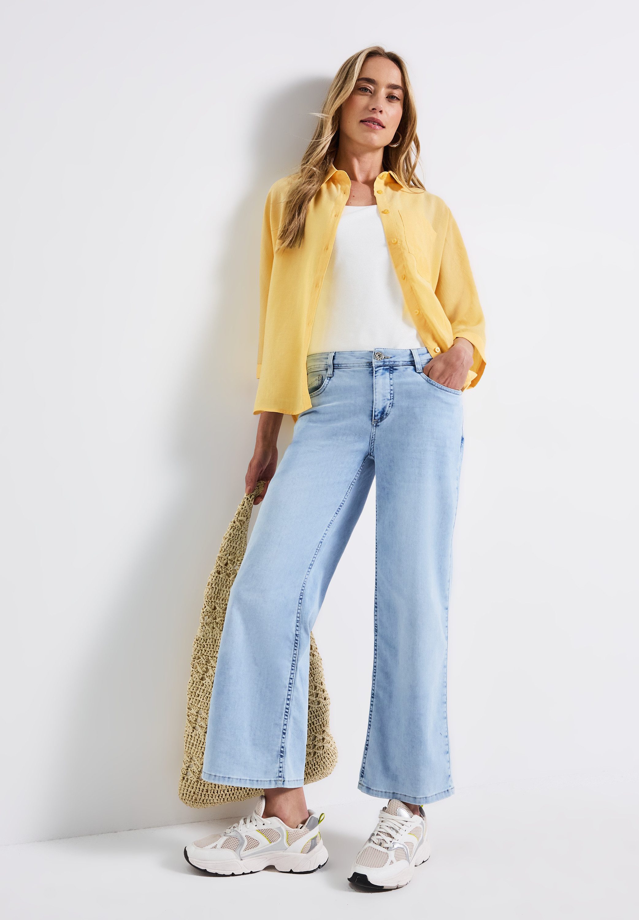 STREET ONE Overhemdblouse met borstzak