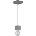 spot light hanglamp strong hanglamp, echt beton - met de hand gemaakt, natuurproduct - duurzaam, ideaal voor vintage-lampen, made in europe (1 stuk) grijs