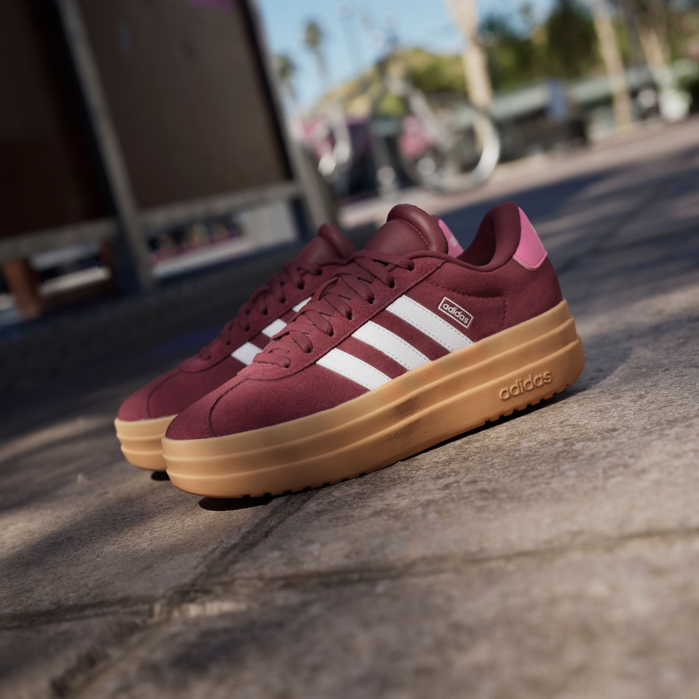 adidas Sportswear Plateausneakers Design in de voetsporen van de adidas Gazelle Bold