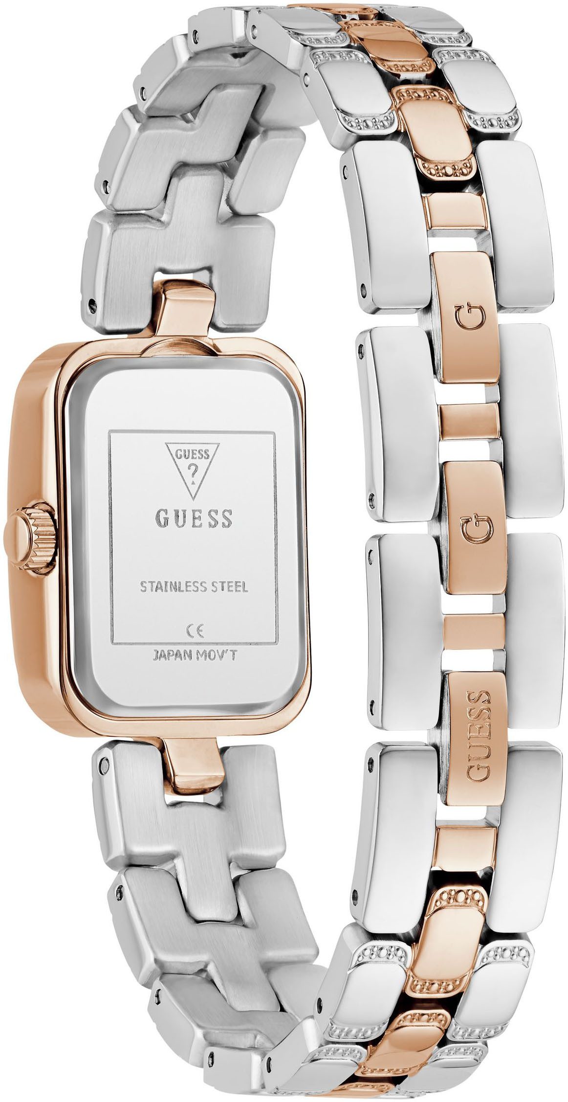 Guess Kwartshorloge ISLA Horloge, dameshorloge, stalen armband