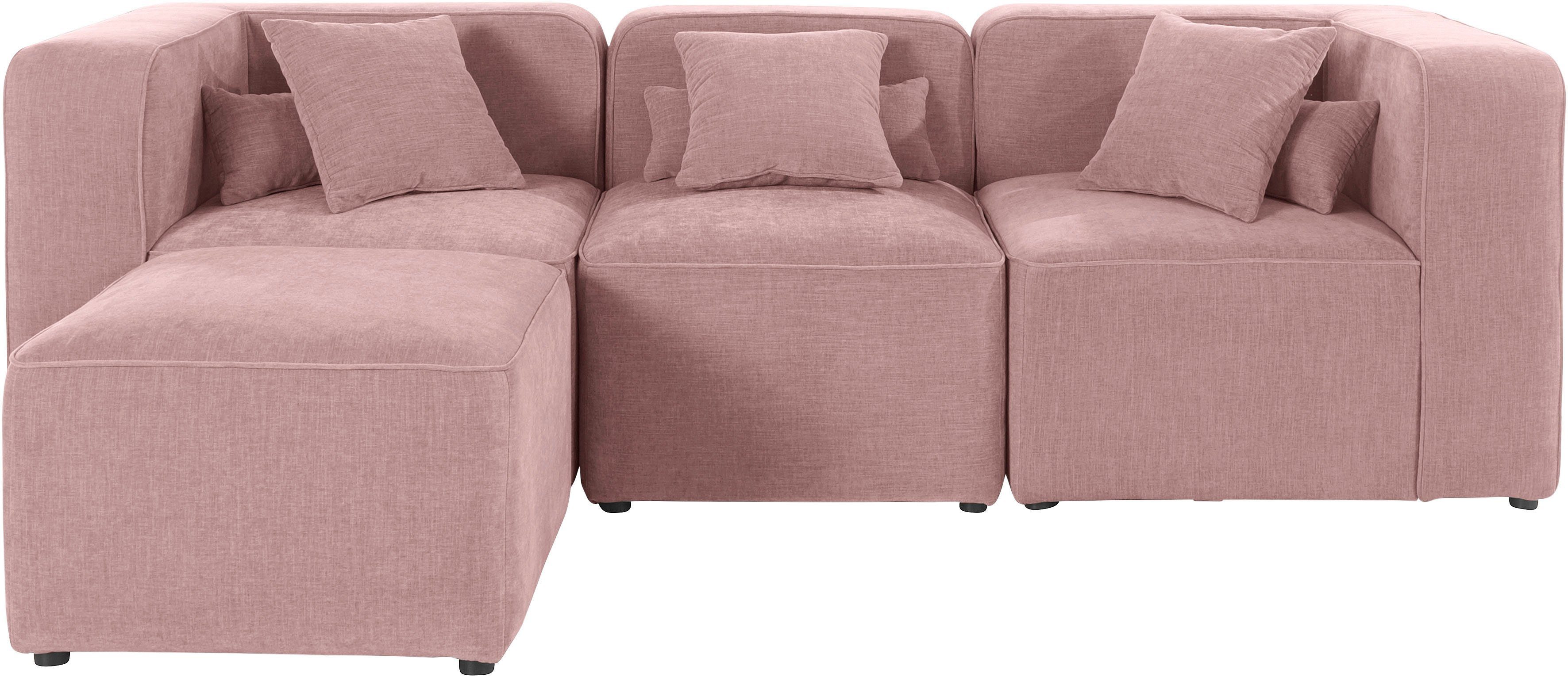 andas 3-zitsbank Sundstrup L-vorm Moduleserie, individuele samenstelling