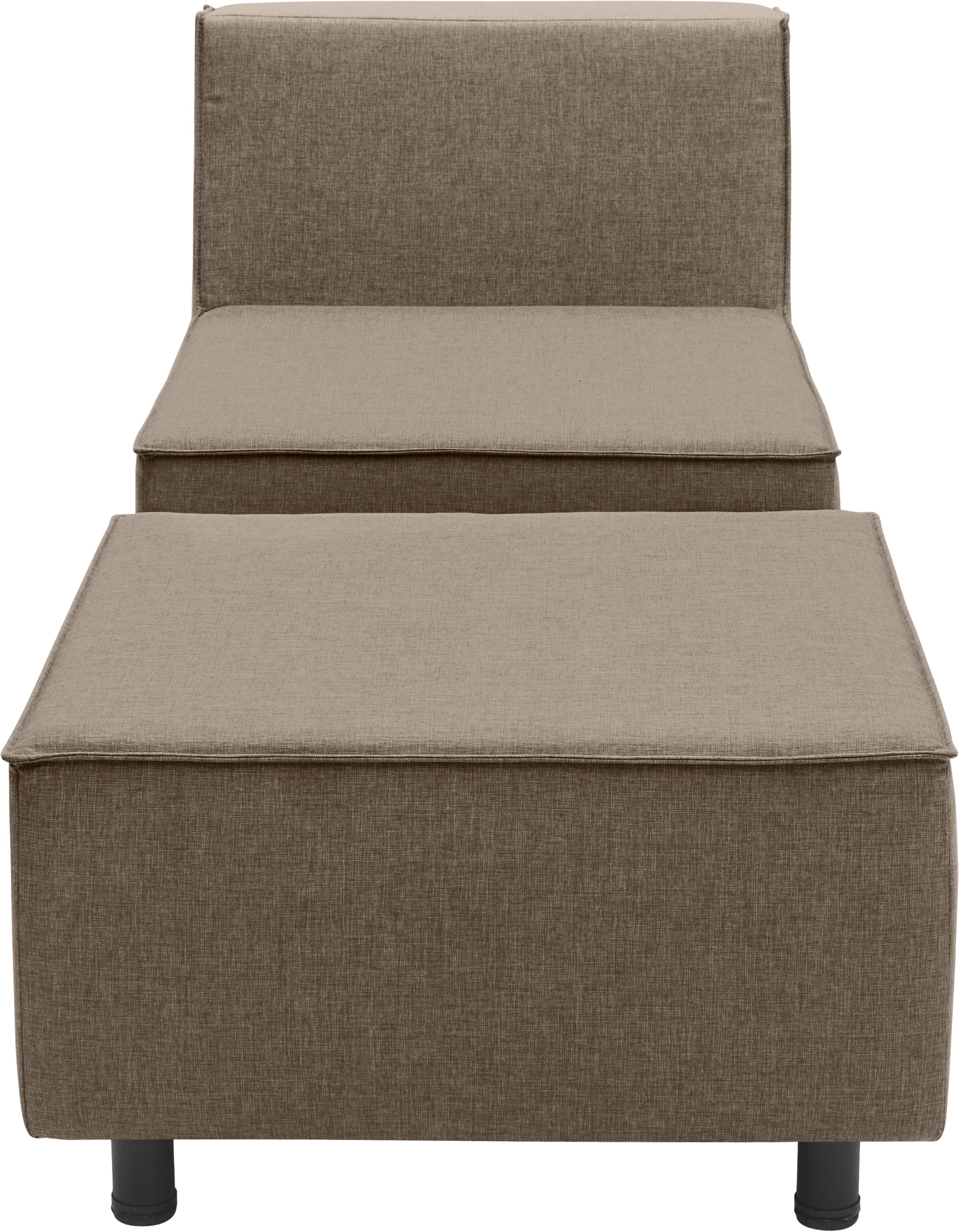 DOMO collection Sofaelement Sonna, individueel samen te stellen Enkele elementen voor terras, tuin en balkon, speciaal voor buiten