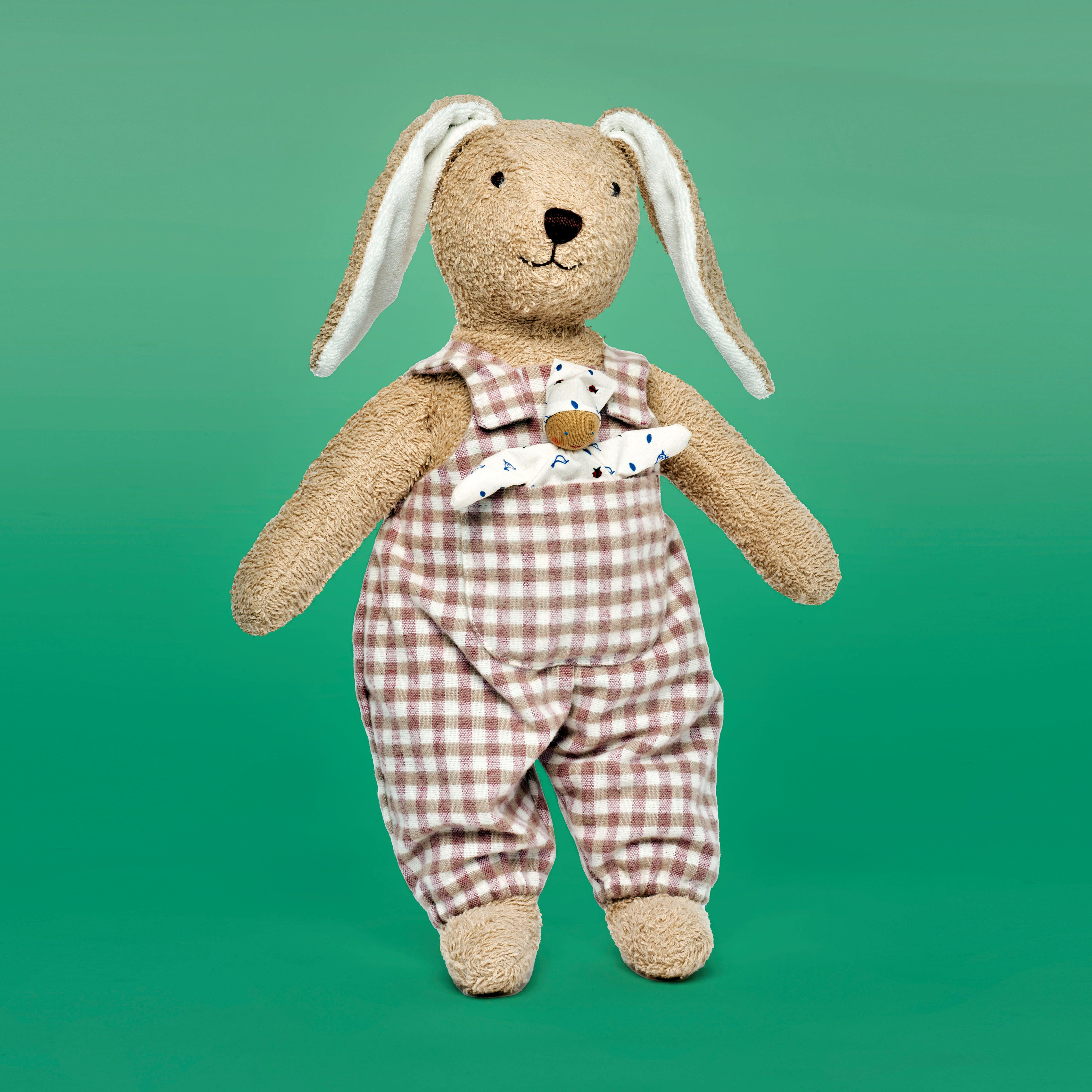 Käthe Kruse Knuffelbeest Hugo haas, staand