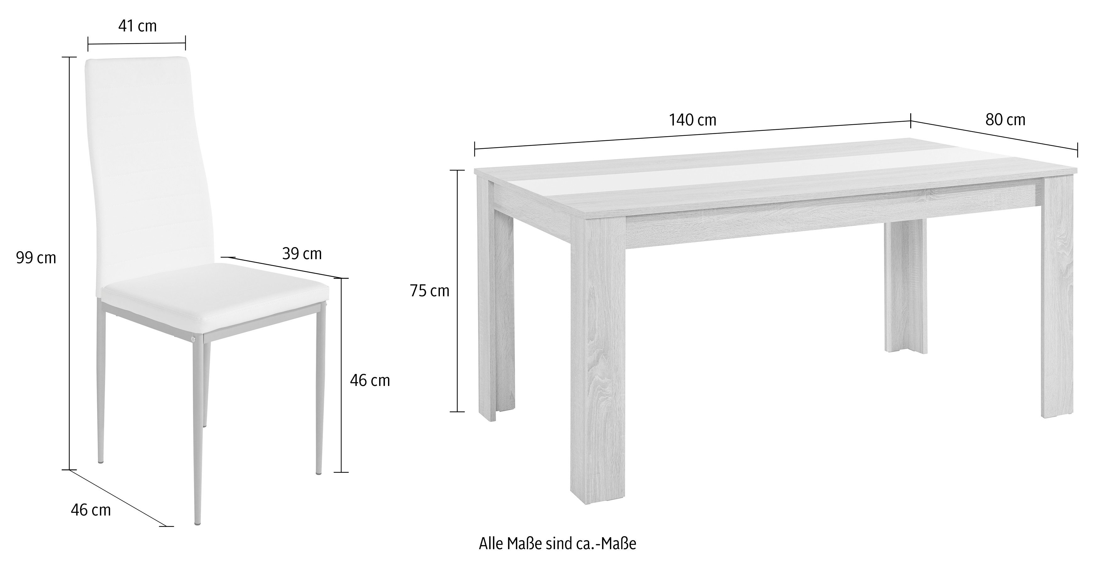 Home affaire Eethoek Pluto (set, 5-delig)