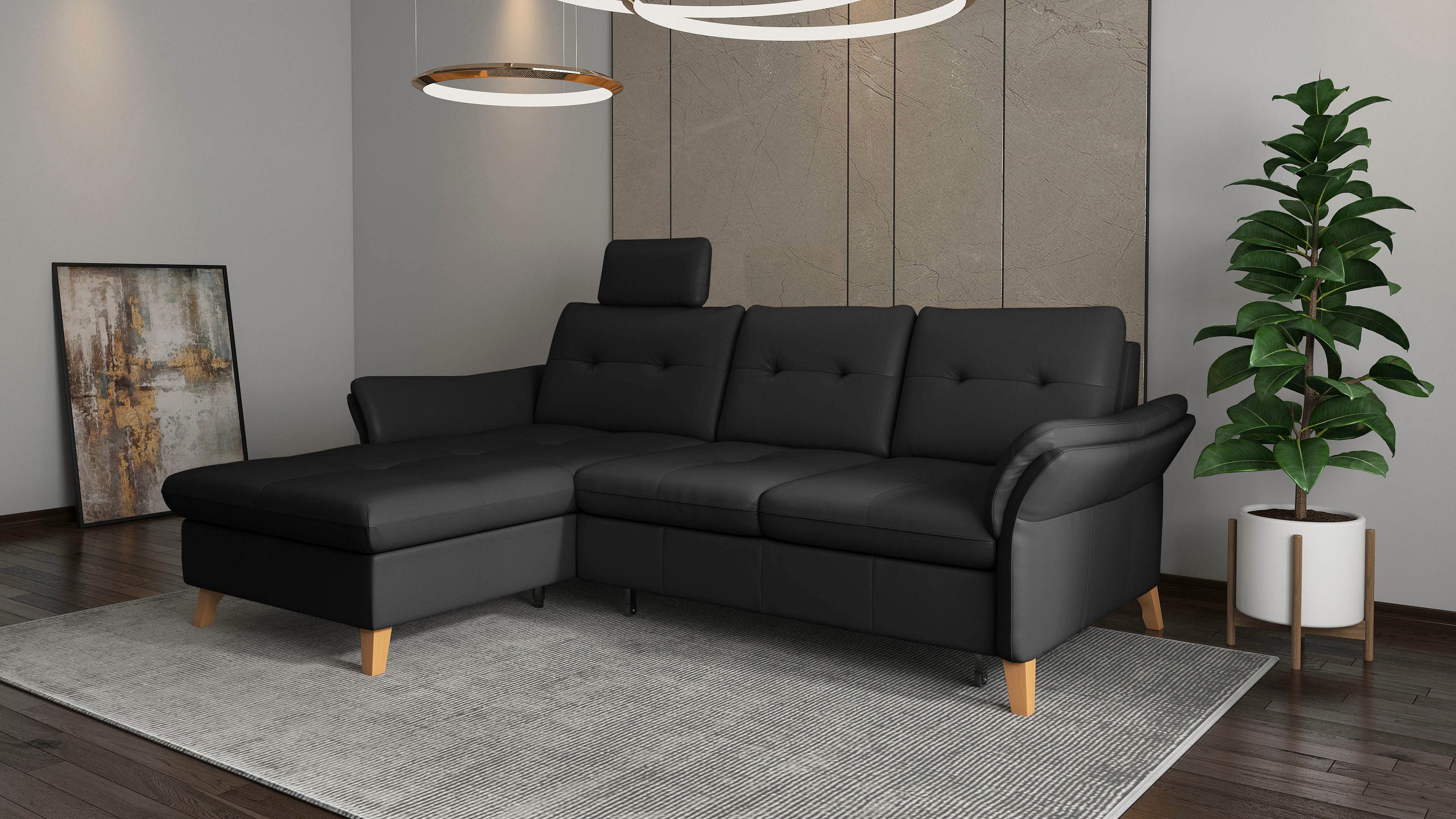 sit&more Hoekbank Göteborg Zitdiepteverstelling en binnenvering, naar keuze met slaapfunctie