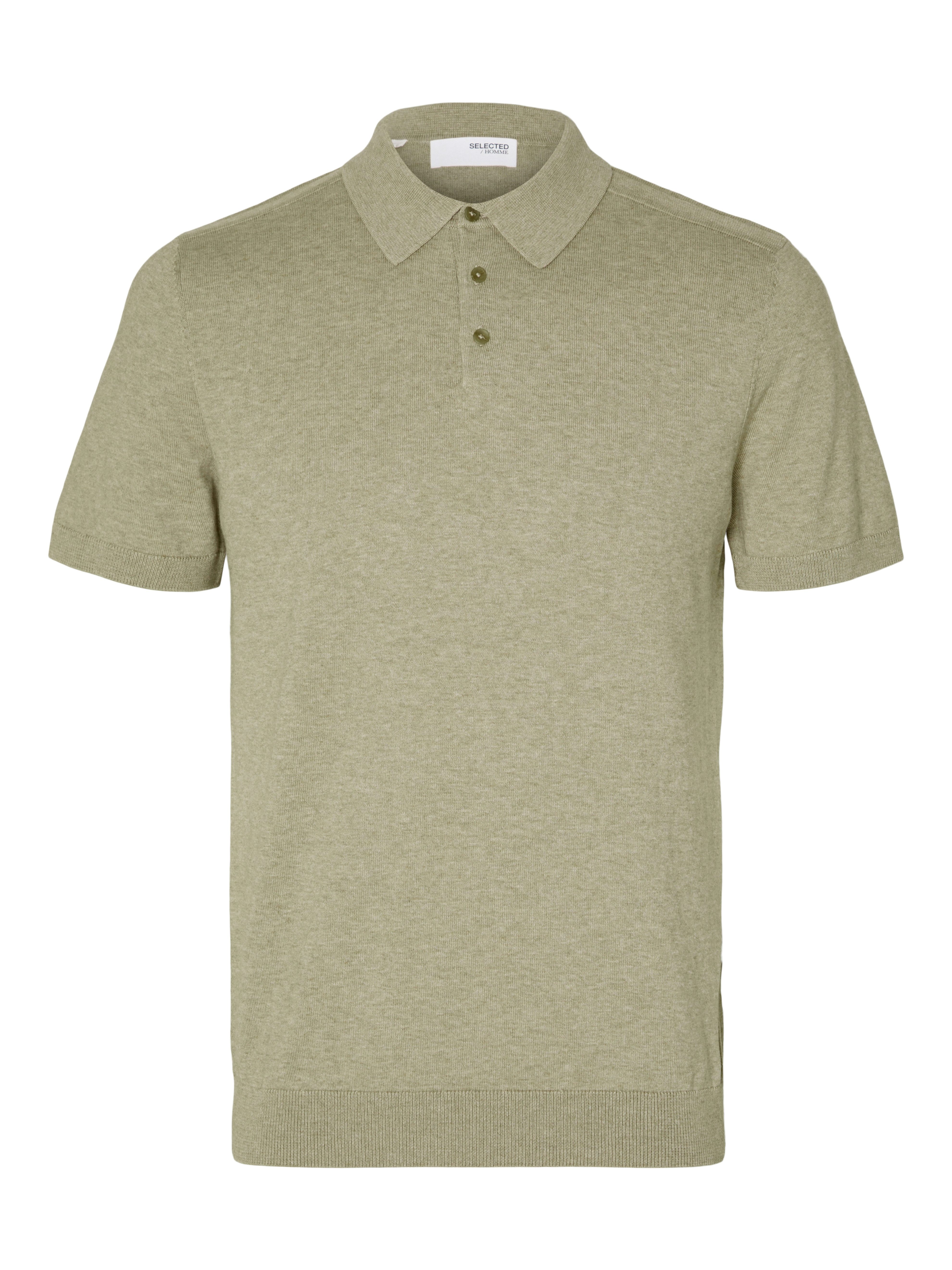 SELECTED HOMME Poloshirt SLHBERG SS KNIT POLO NOOS