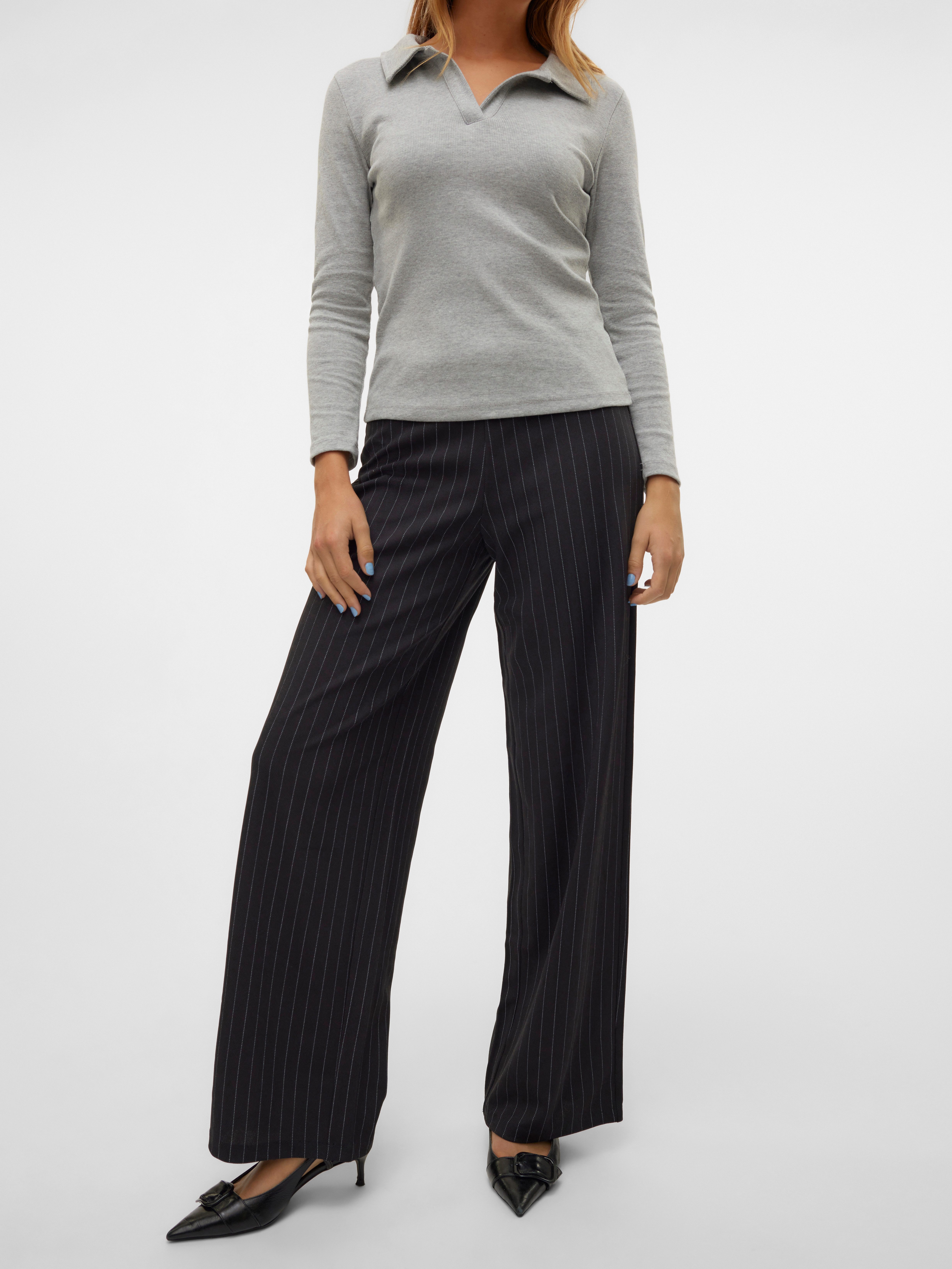 Vero Moda Comfortbroek VMBERLIN MY MW WIDE PRINT PANT NOOS
