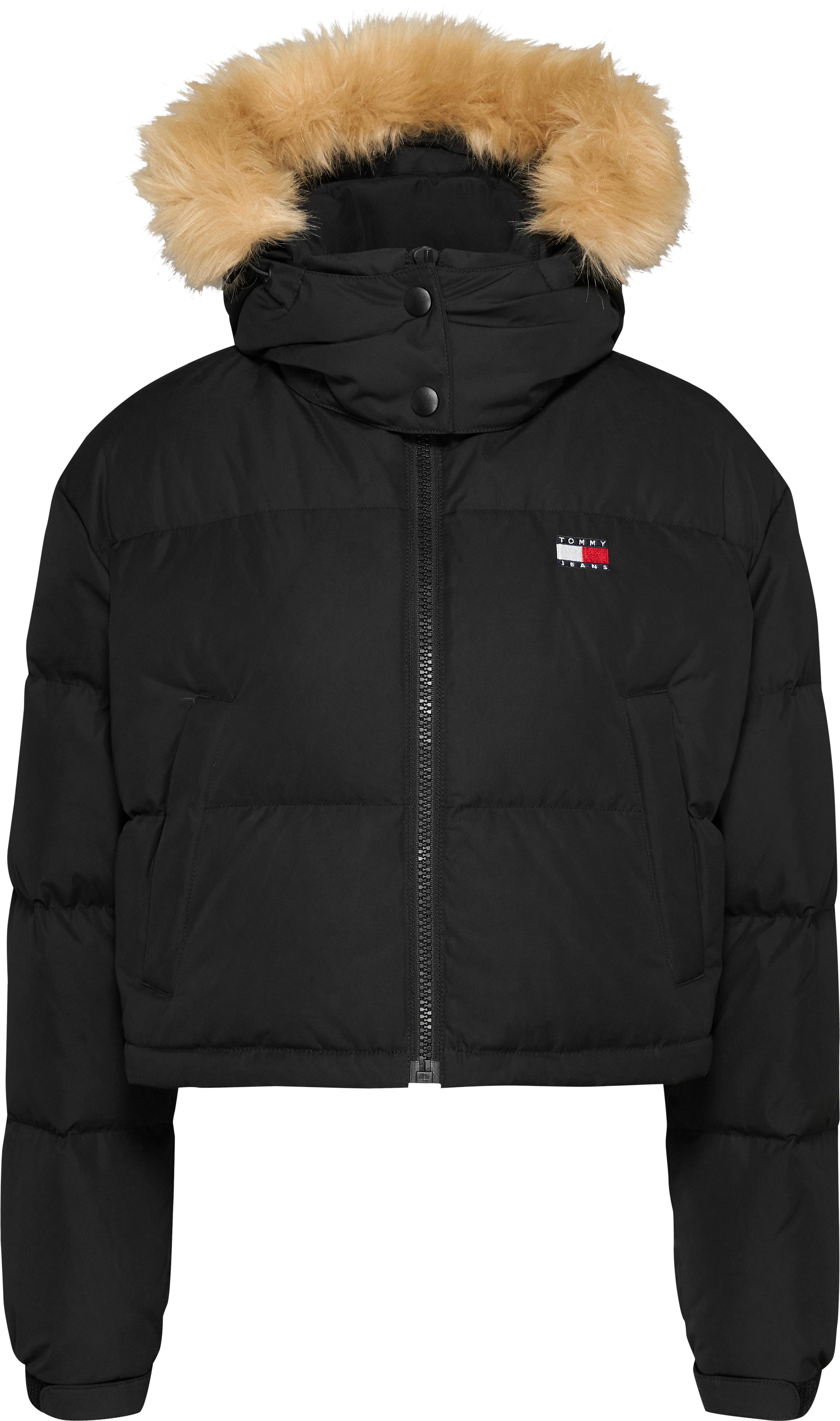 TOMMY JEANS Gewatteerde jas TJW CRP ALASKA FAUX FUR HOOD