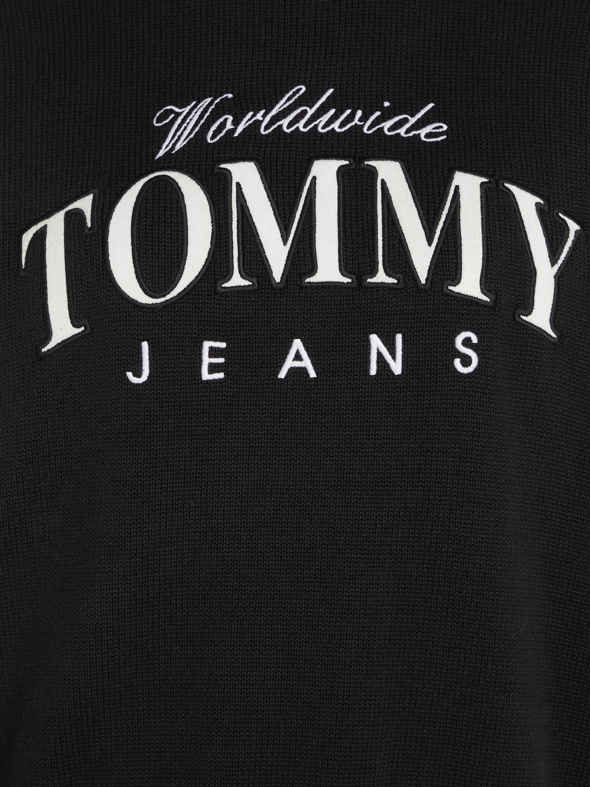TOMMY JEANS Gebreide trui TJW VARSITY SWEATER met een logo-opschrift