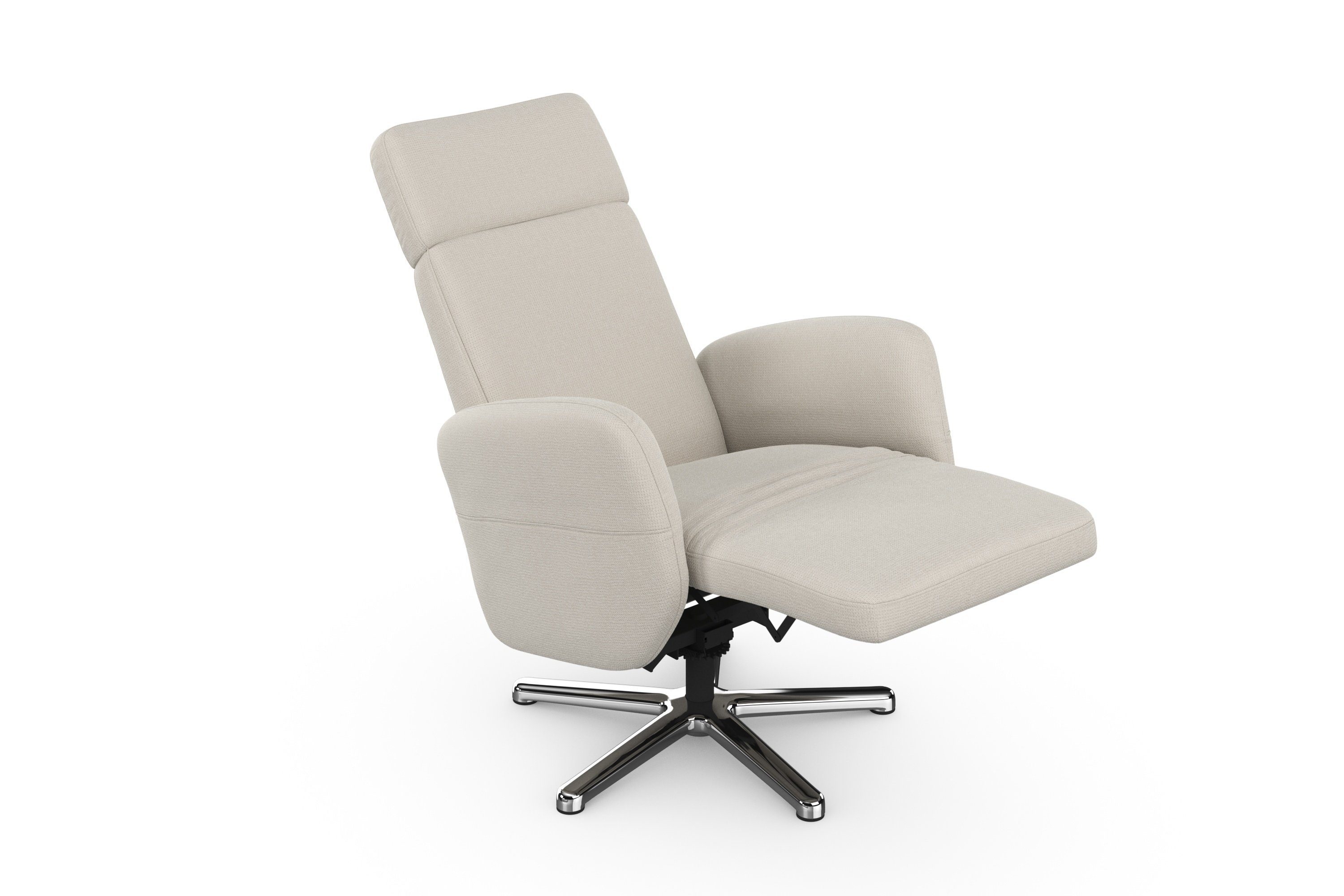 sit&more Relaxfauteuil Grenoble, incl. hoofdsteunverstelling en bekabelde afstandsbediening