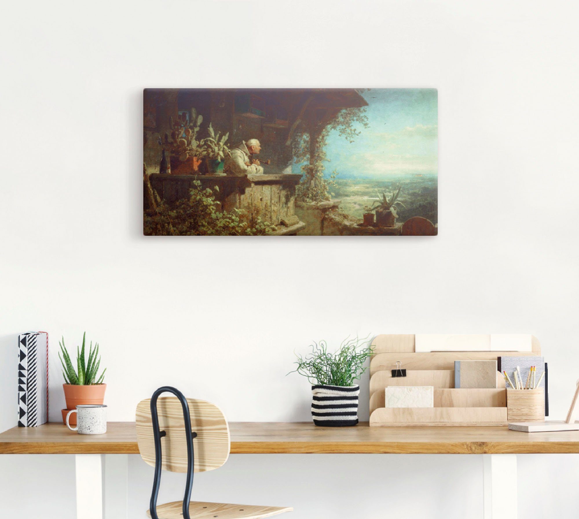 Artland Artprint op linnen Verdachte rook 1860 gespannen op een spieraam