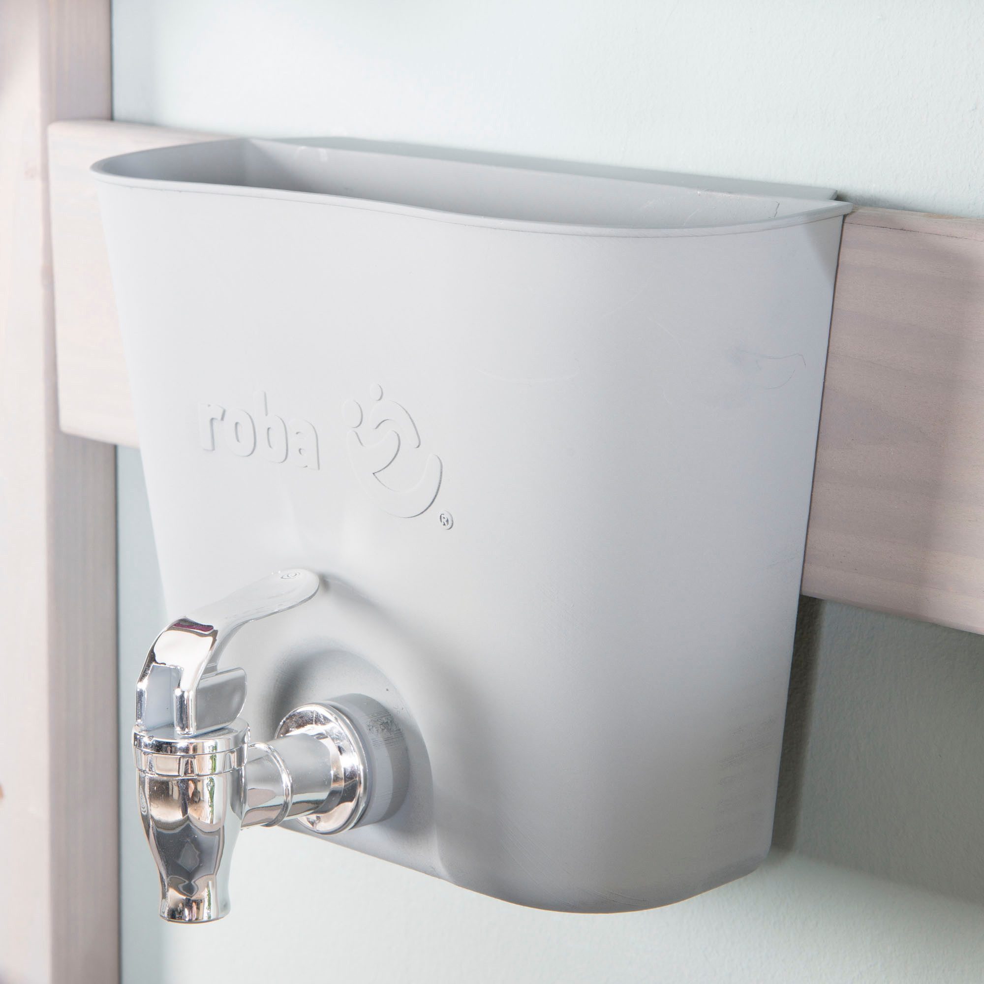 Roba® Outdoor-speelkeukentje Modderkeuken, grijs gelazuurd, van hout