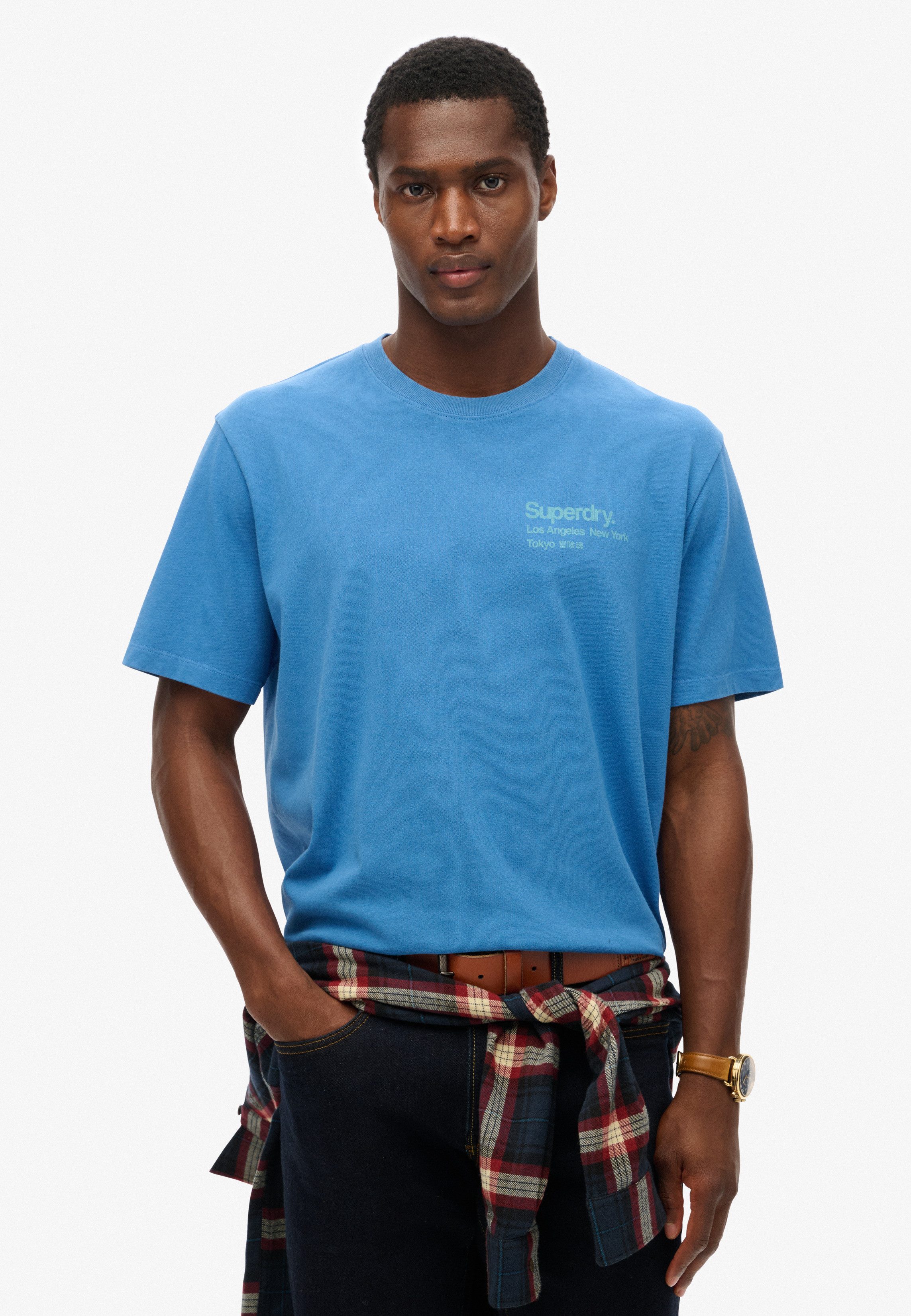 Superdry Shirt met ronde hals CORE LOGO CITY T SHIRT