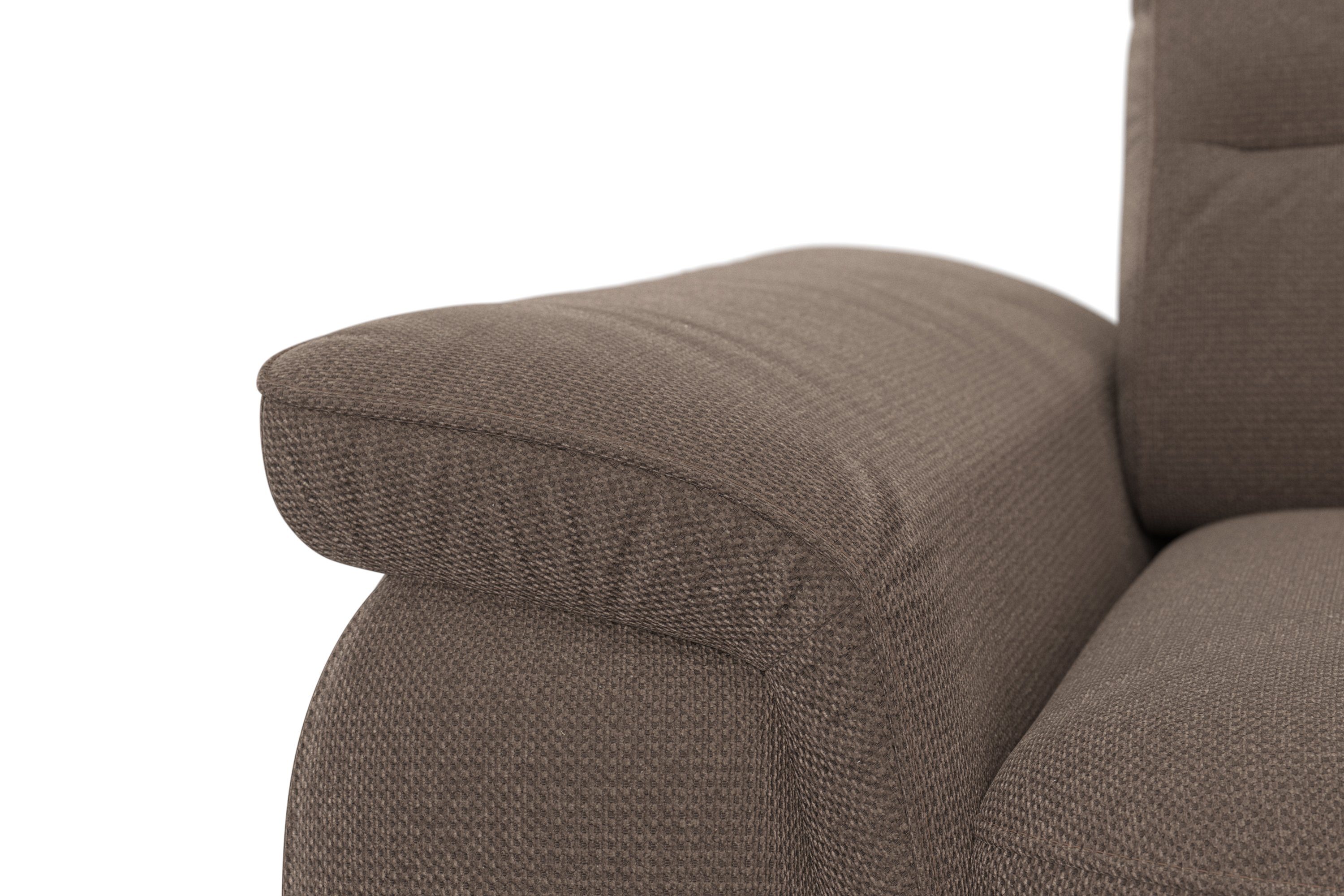 sit&more Hoekbank Sinatra L-vorm optioneel met verstelbare hoofdsteun en armleuning, metalen poten