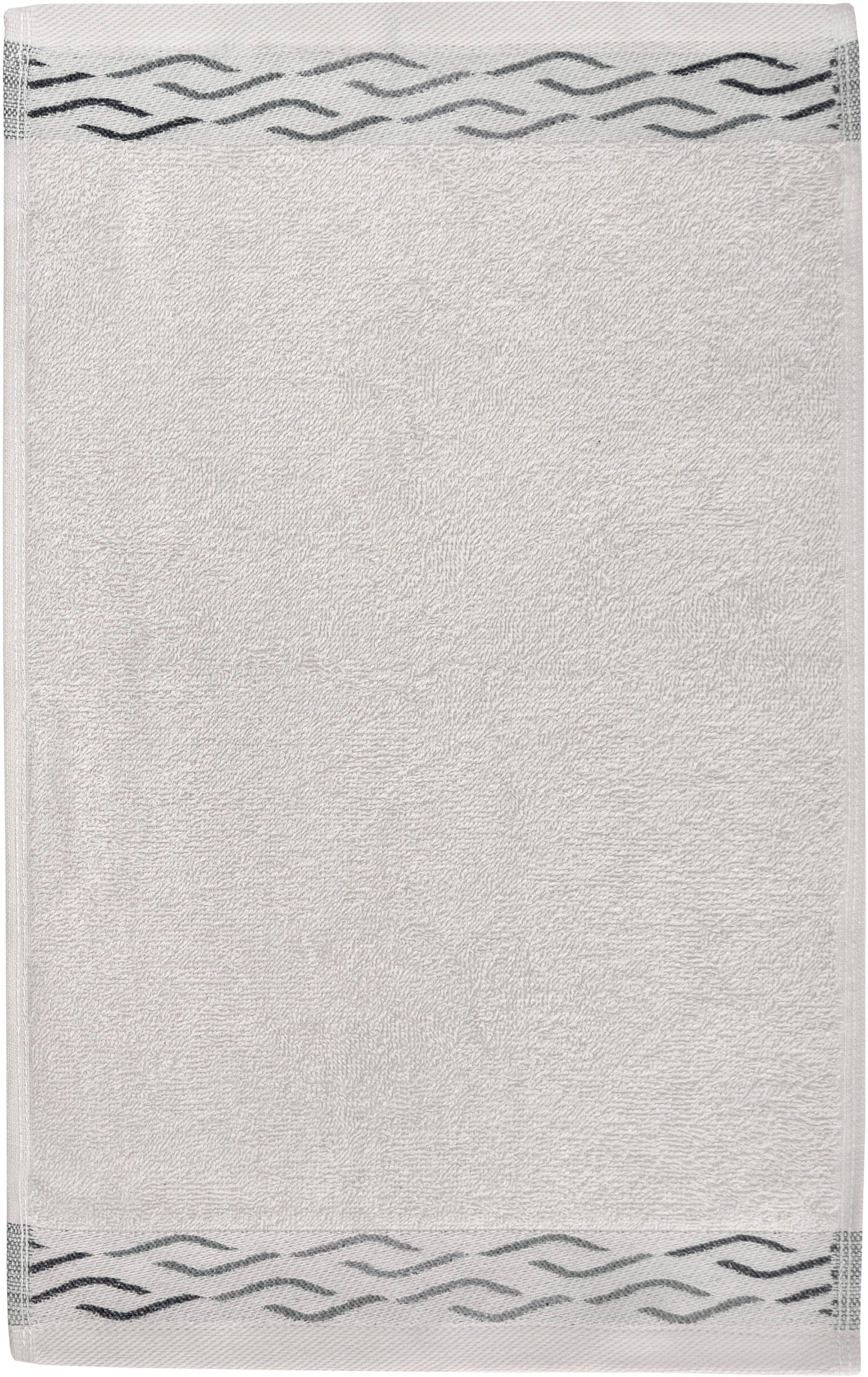 Dyckhoff Gastendoeken WAVE met jacquard rand (set, 6-delig)