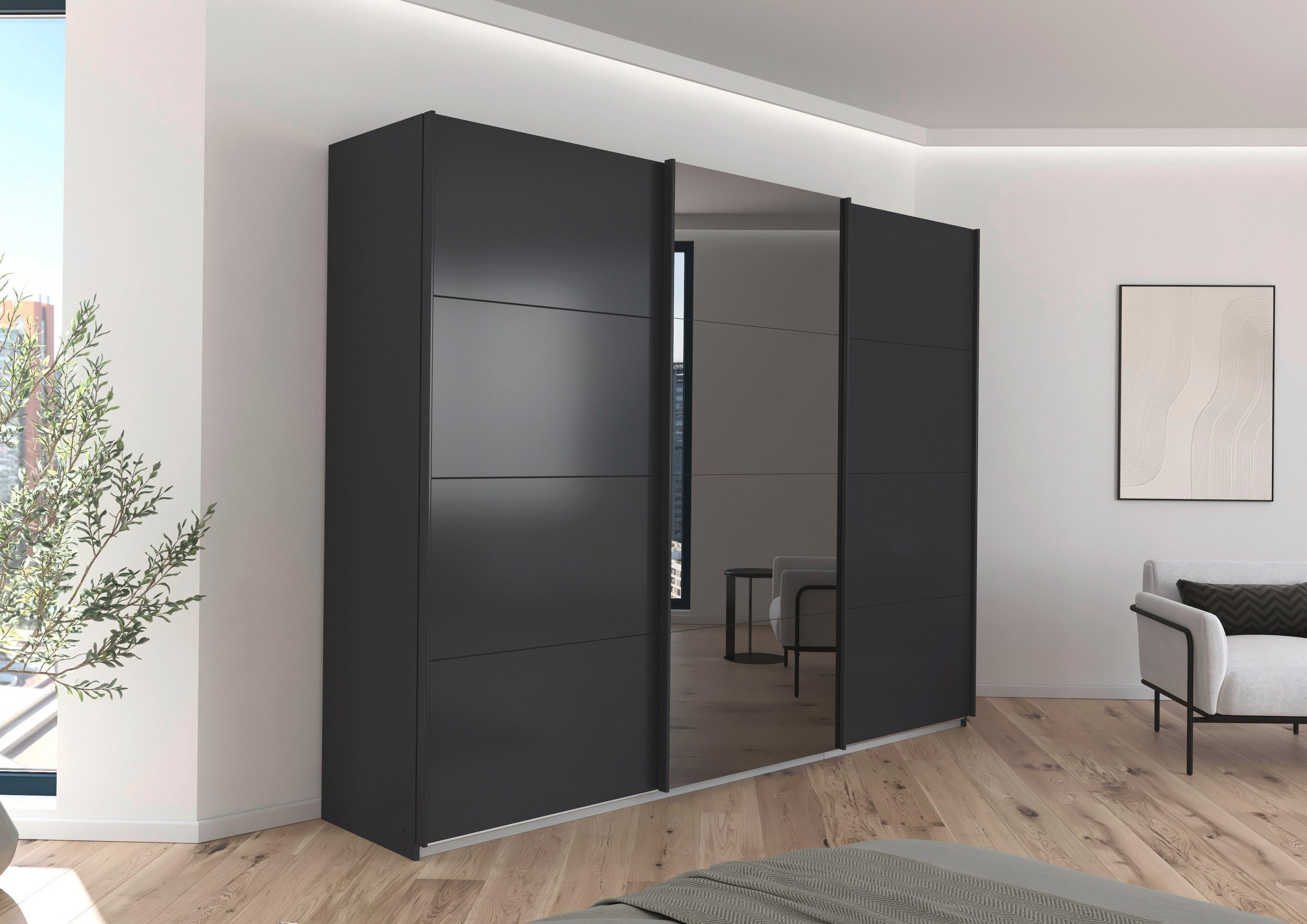 Schuifdeurkast Ferris, kast breedte 2,71m Kast met spiegel in 3 uitvoeringen BASIC/CLASSIC/PREMIUM