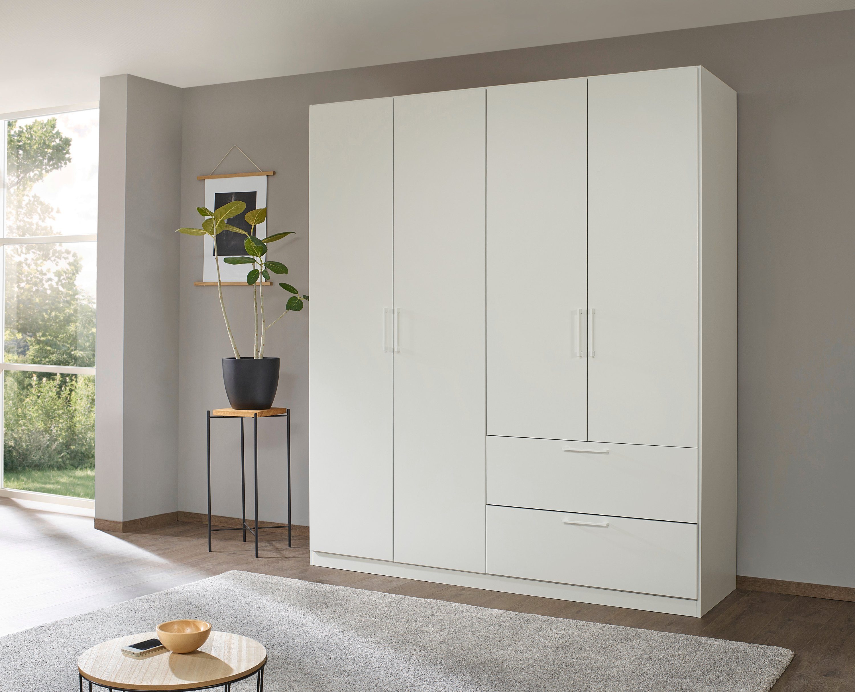 Slaapkamerserie Compleet slaapkamer Challenger (Set van 4 delen) Kast 2 breedtes, bed 3 breedtes, 2 nachttafels MADE IN GERMANY