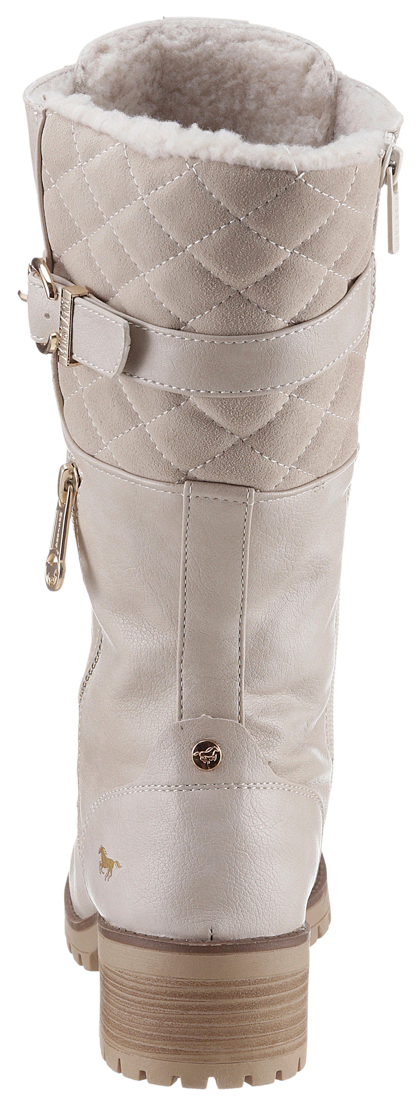 Mustang Shoes Winterlaarzen met goudkleurige accenten