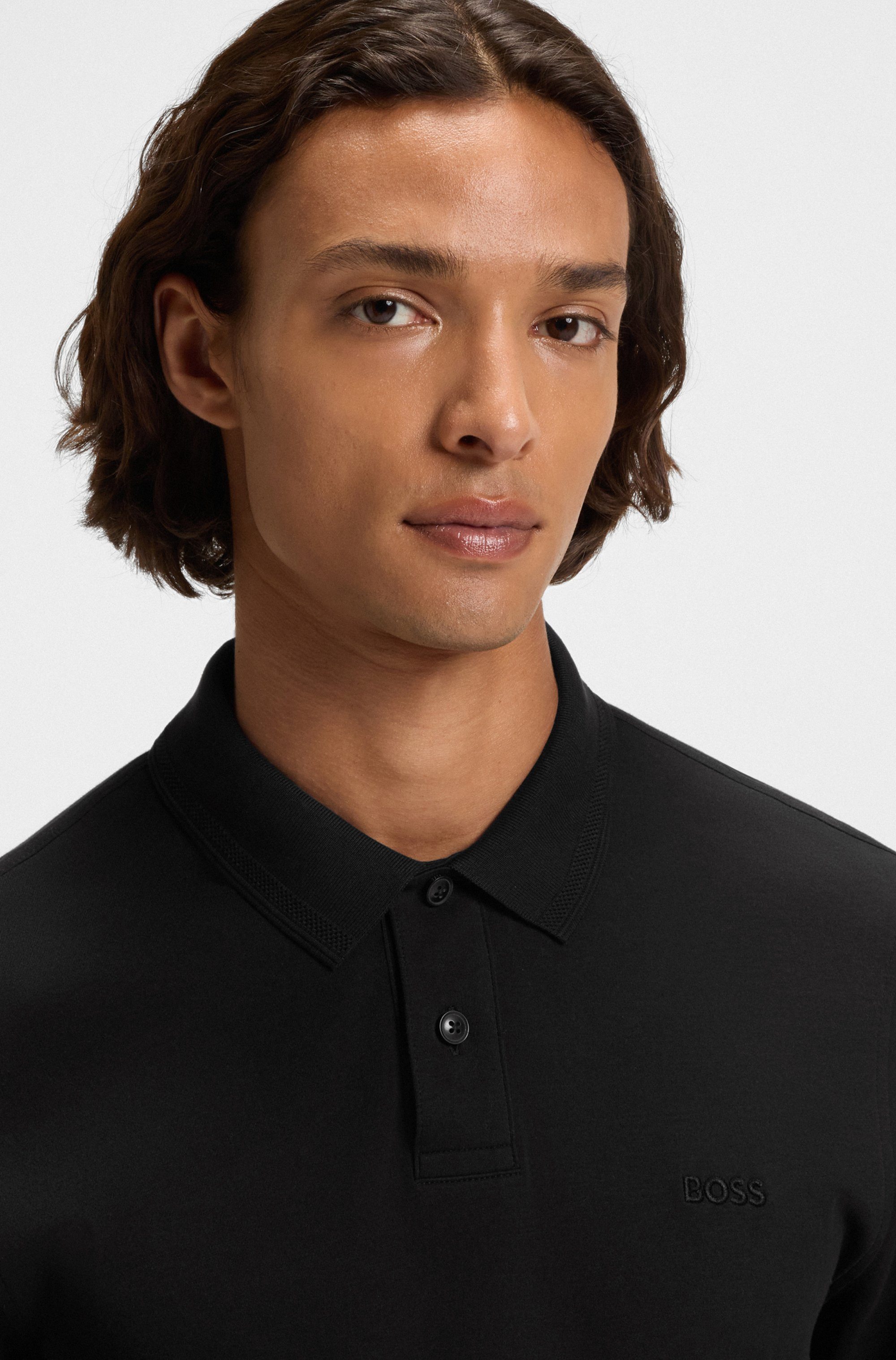 Boss Orange Poloshirt Pe met een polokraag