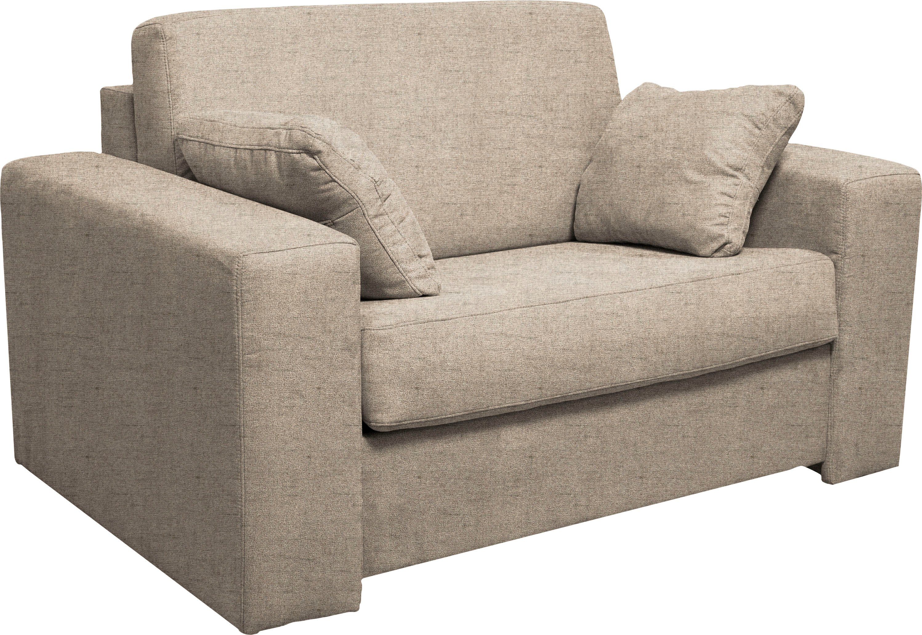 Home affaire Fauteuil Roma matras hoogte 140 cm Bedfunctie, met vering, Afmeting liggend ca. 83x198 cm