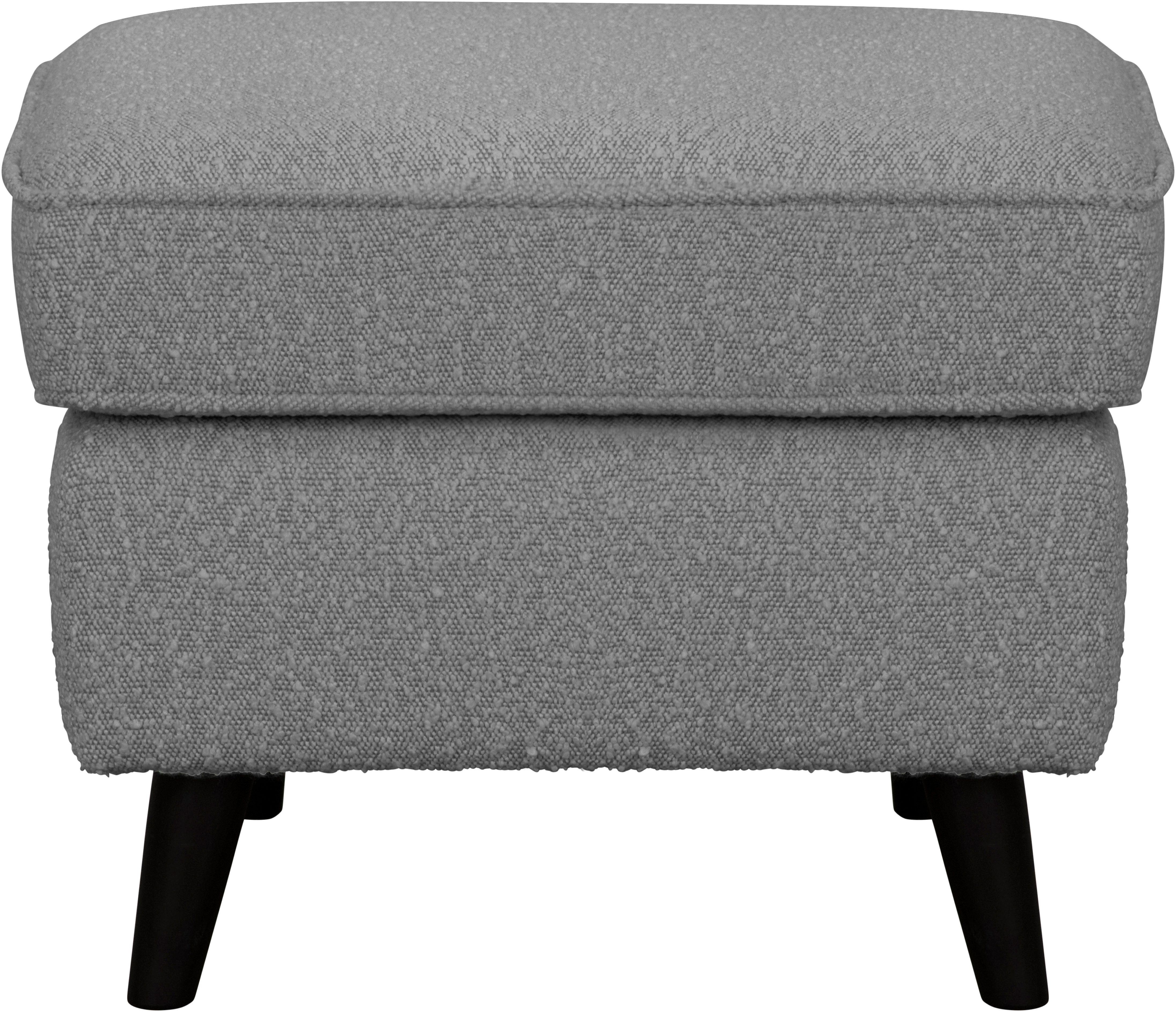 Home affaire Hocker Poef CHISTELLE, ook in bouclé met golfondersteuning, afmetingen: bxdxh: 57x57x46 cm