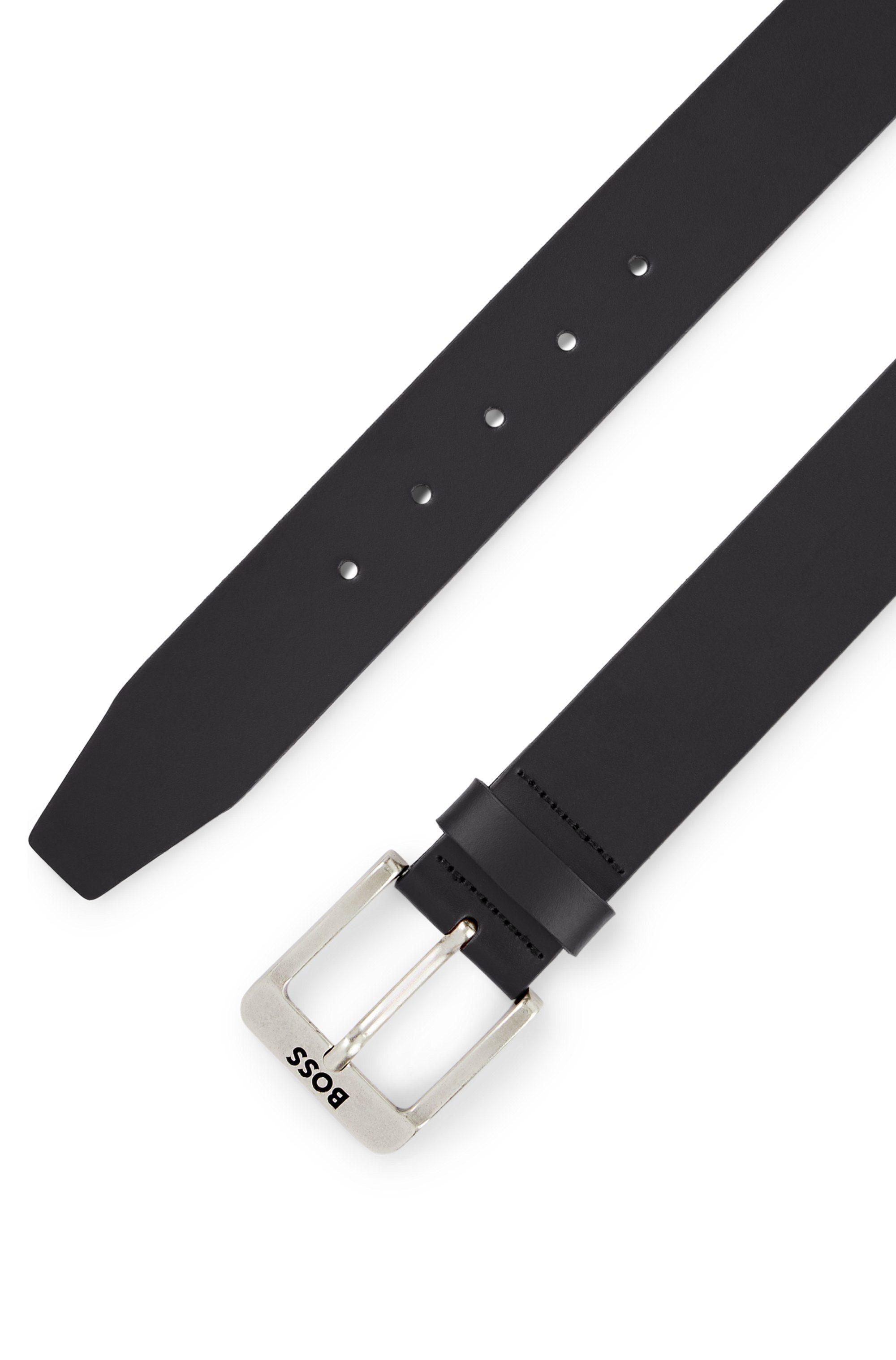 Boss Leren riem Jemio_Sz40 met boss-opdruk