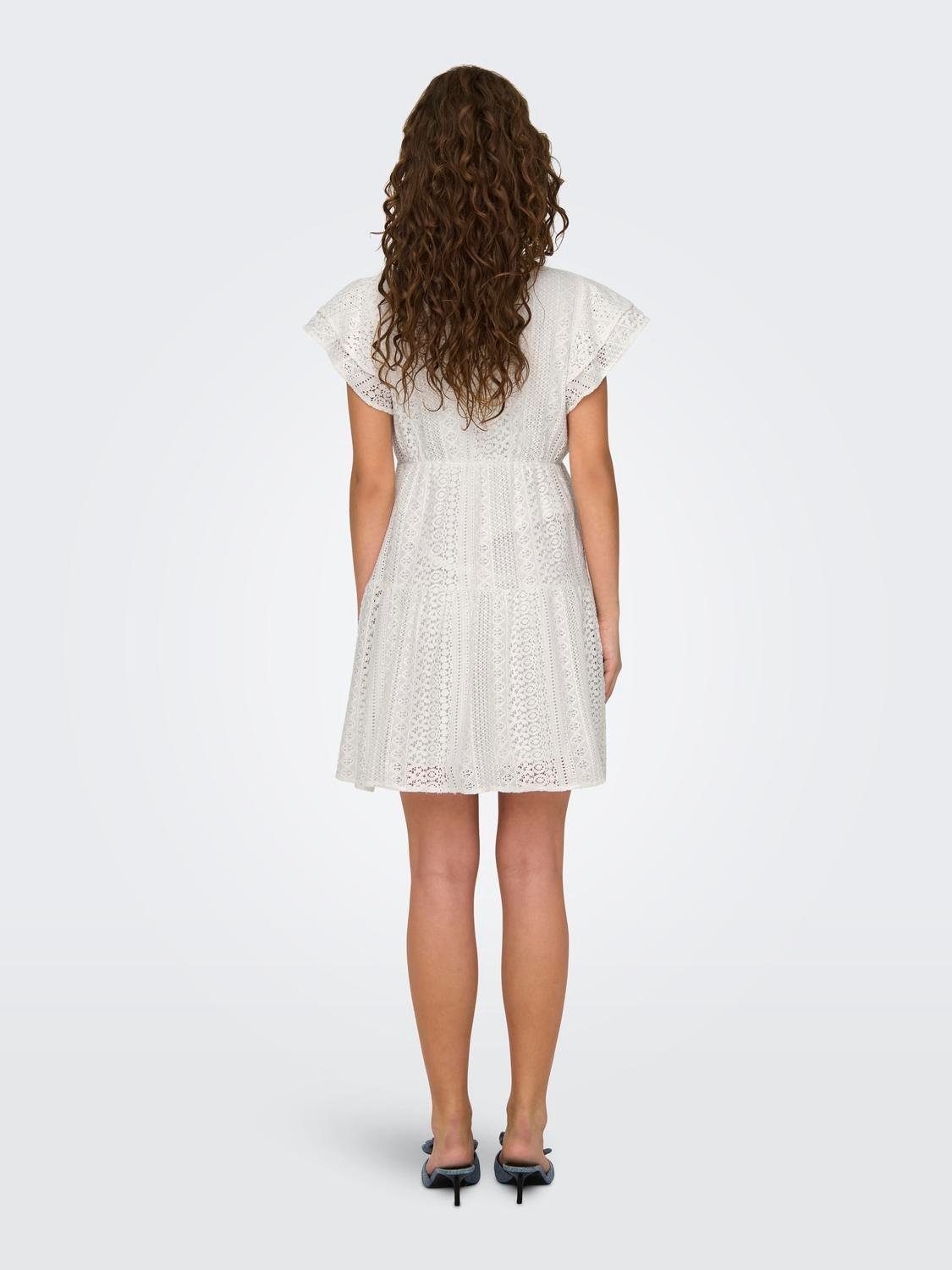 Only Mini-jurk ONLHELENA LACE CAPSL DRESS WVN NOOS