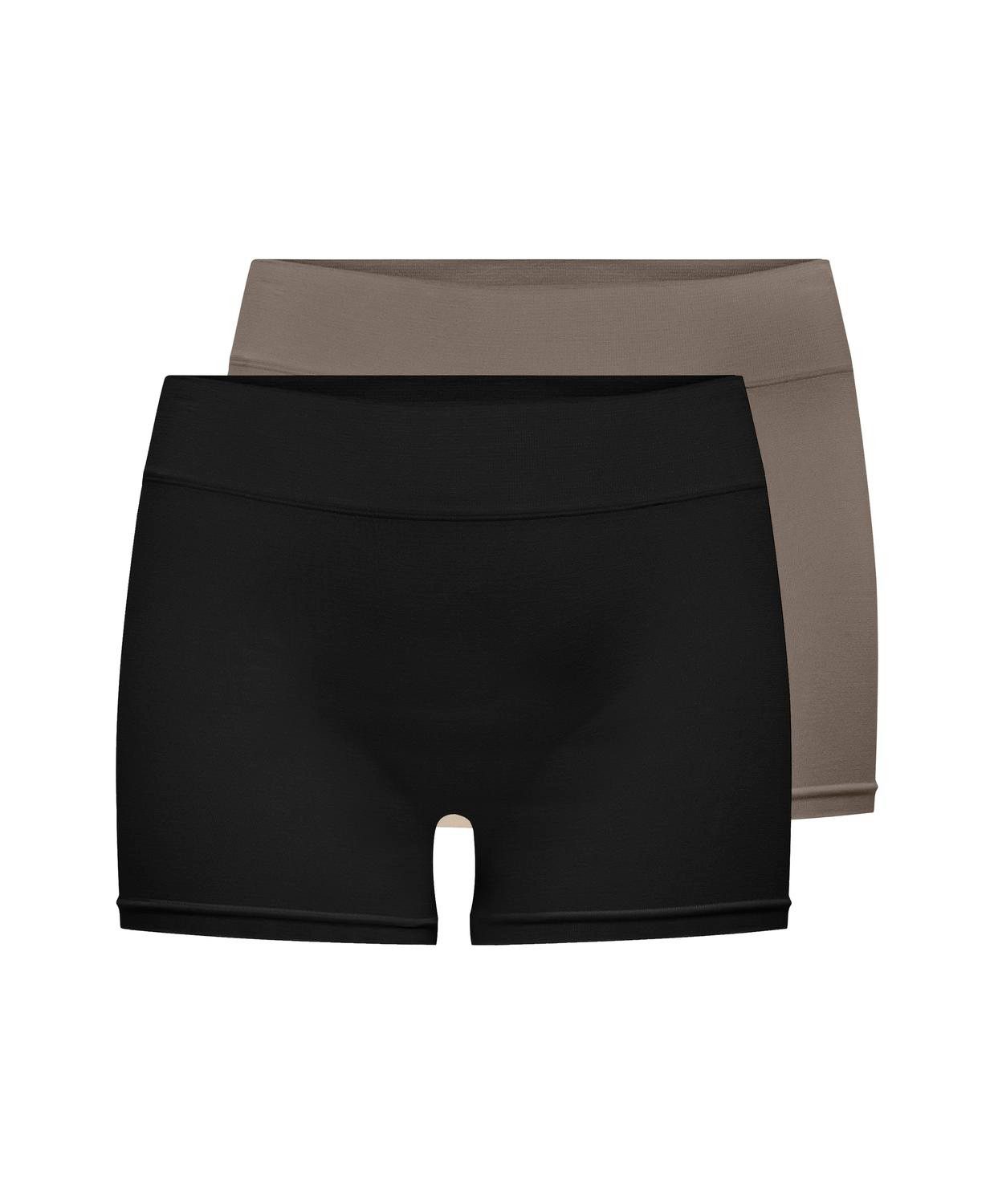 Only Hotpants ONLVICKY S-LESS MINI SHORTS 2-PACK (set 2-delig)