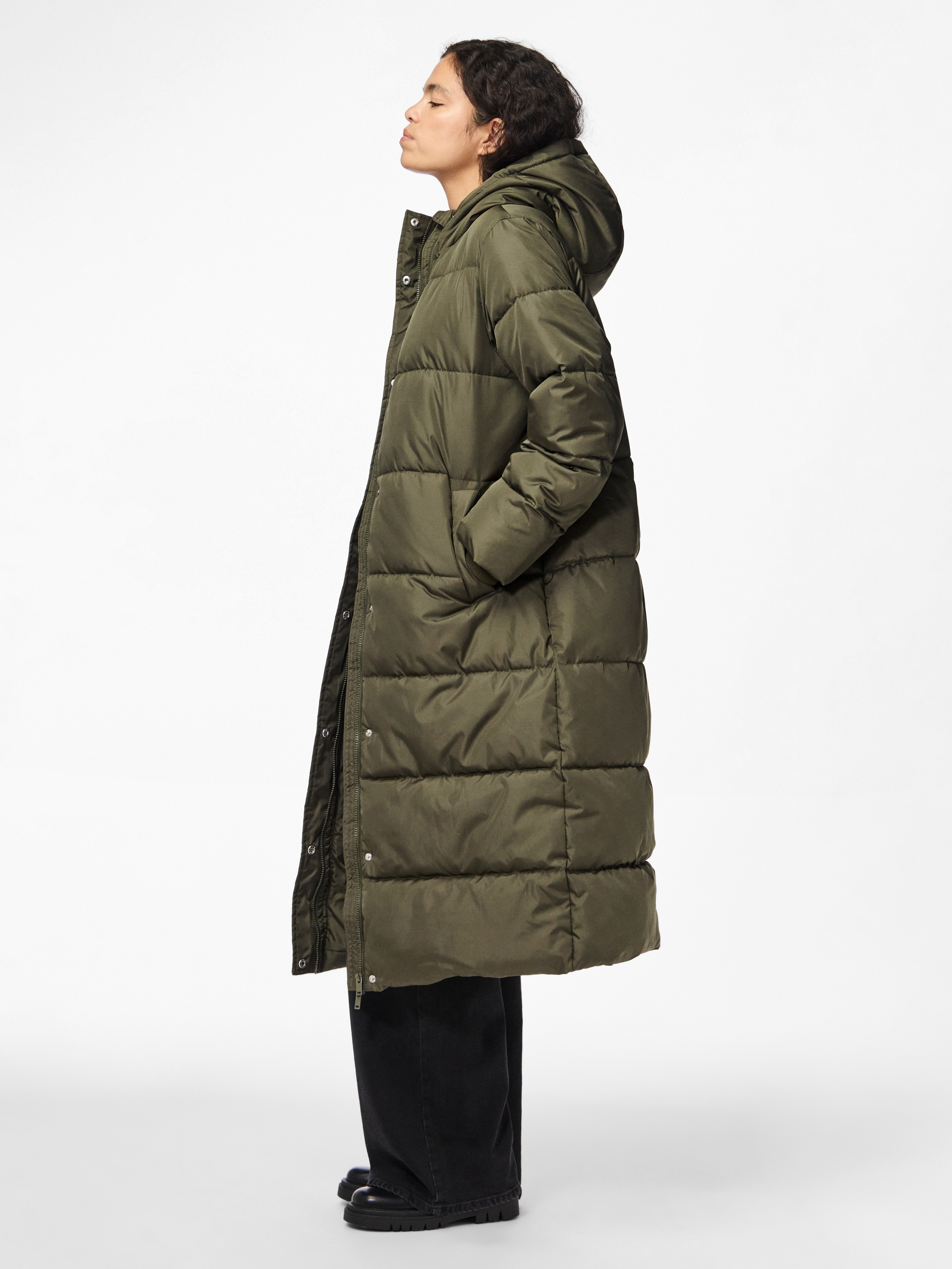 pieces Gewatteerde jas PCMADDIE LONG PUFFER JACKET NOOS BC