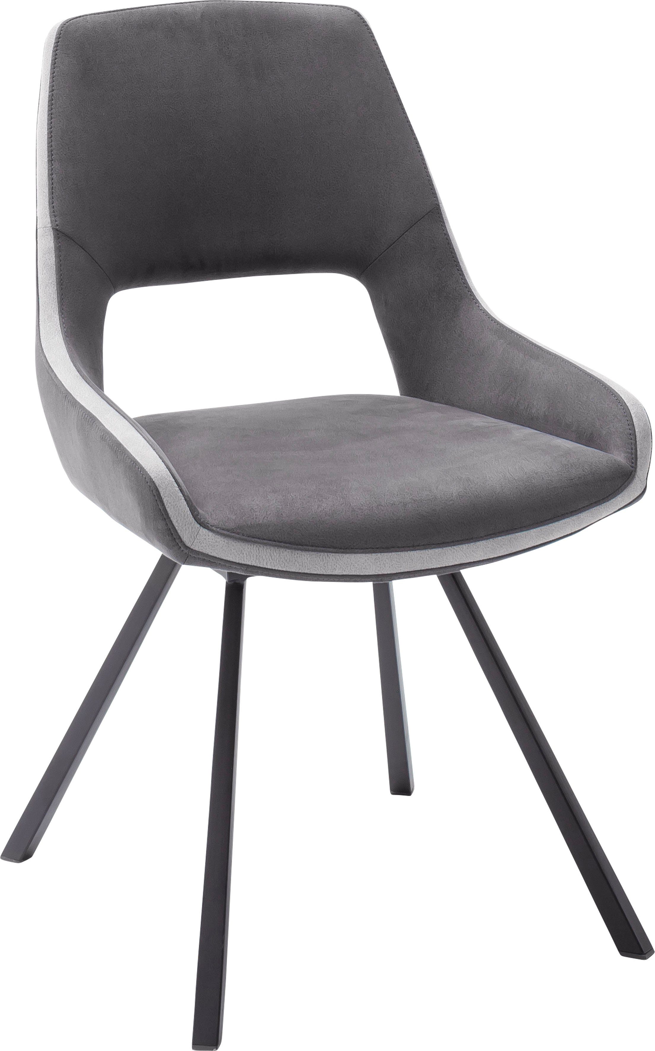 MCA furniture Eetkamerstoel Bayonne 2-set, stoel 180° draaibaar, belastbaar tot 120 kg, zithoogte ca. 50 cm (set, 2 stuks)