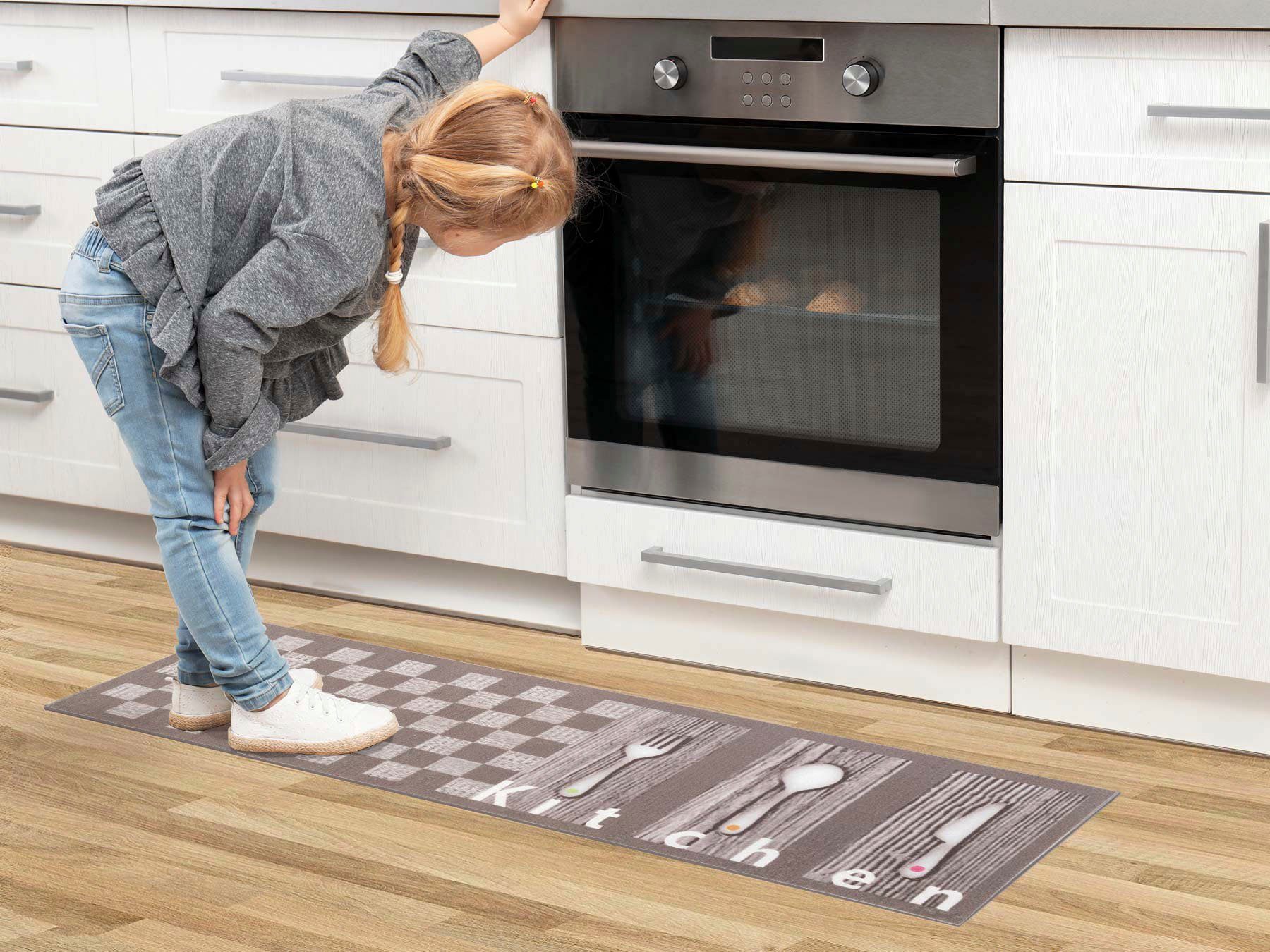 Primaflor-Ideen in Textil Keukenloper Kitchen met een opschrift & motief bestek, antislip, wasbaar, keuken