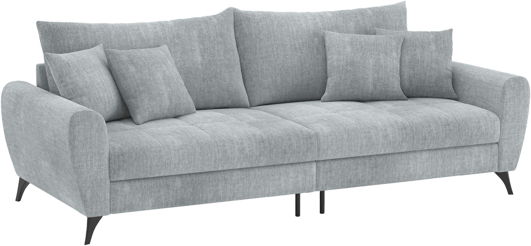 Mr. Couch Megabank Blackburn II Met koudschuimvering tot 140 kg belastbaar grijs, xxl banken
