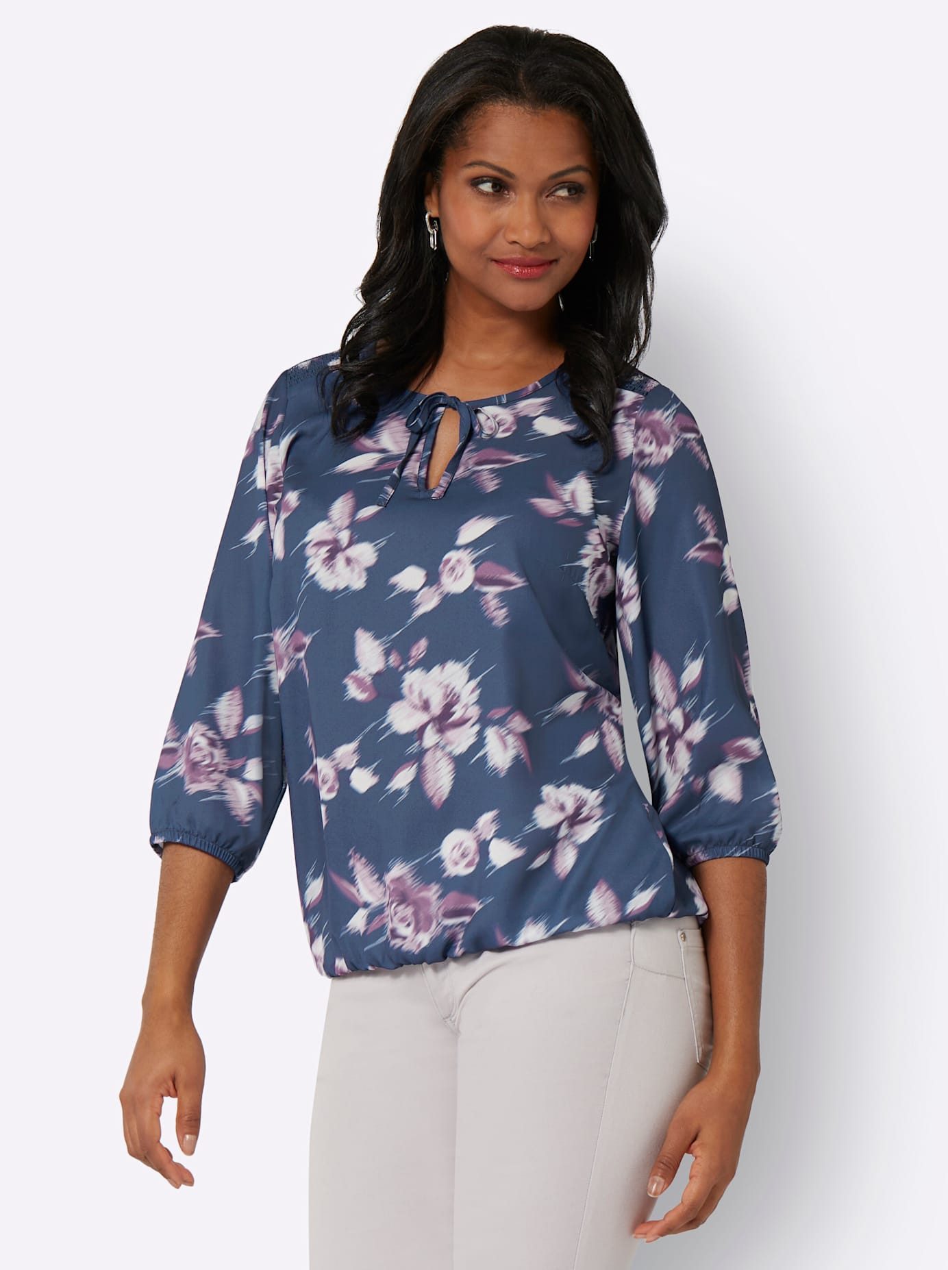Lady Gedessineerde blouse