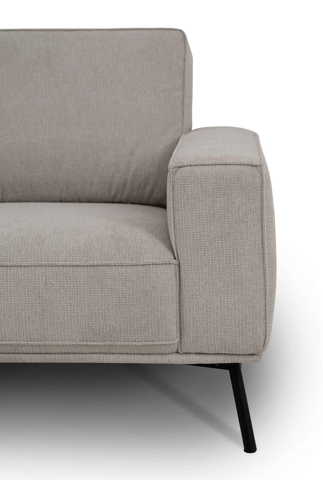 andas Hoekbank Vosby Breedte 260 cm, chenille, met decoratieve kedernaad