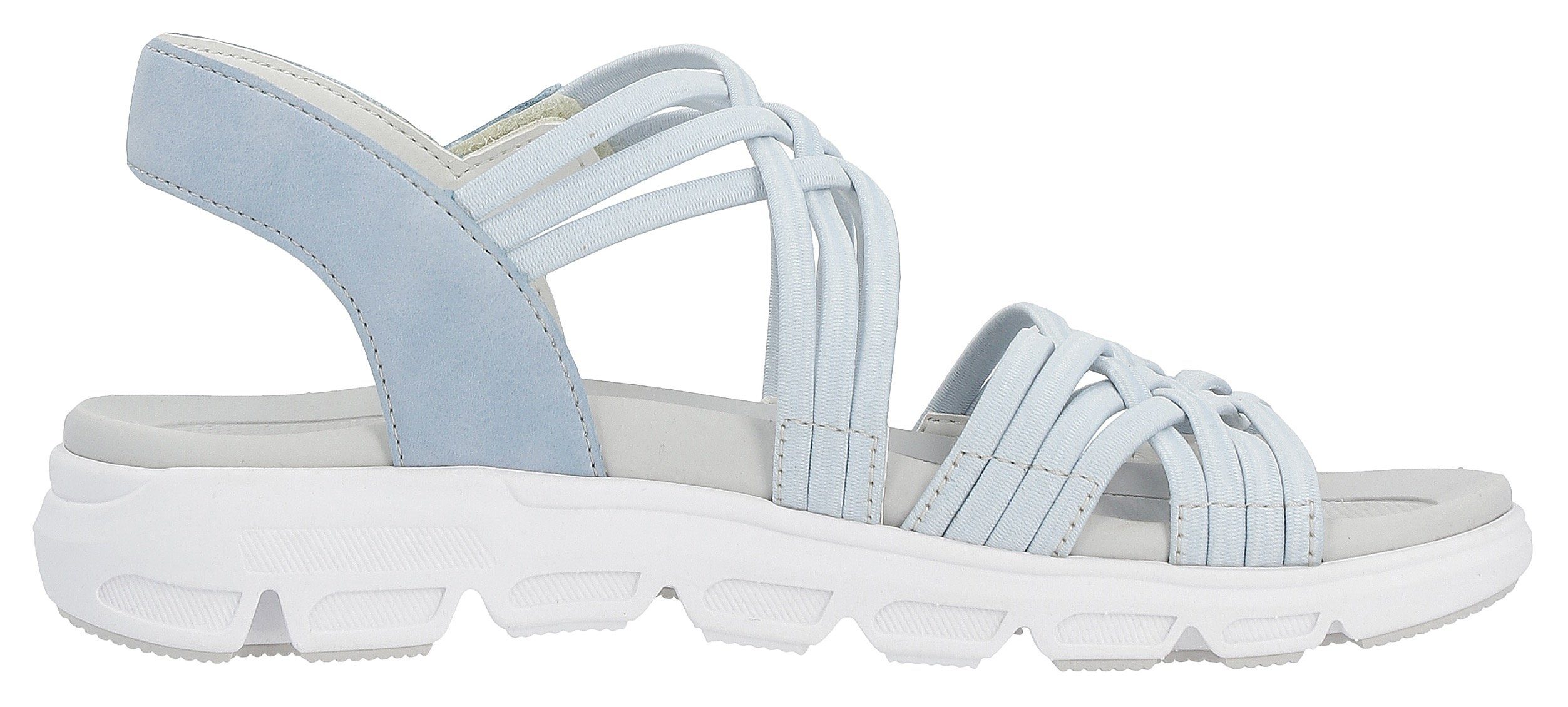 Rieker EVOLUTION Sandalen , zomerschoen, sandaal, met elastische bandjes en klittenbandsluiting