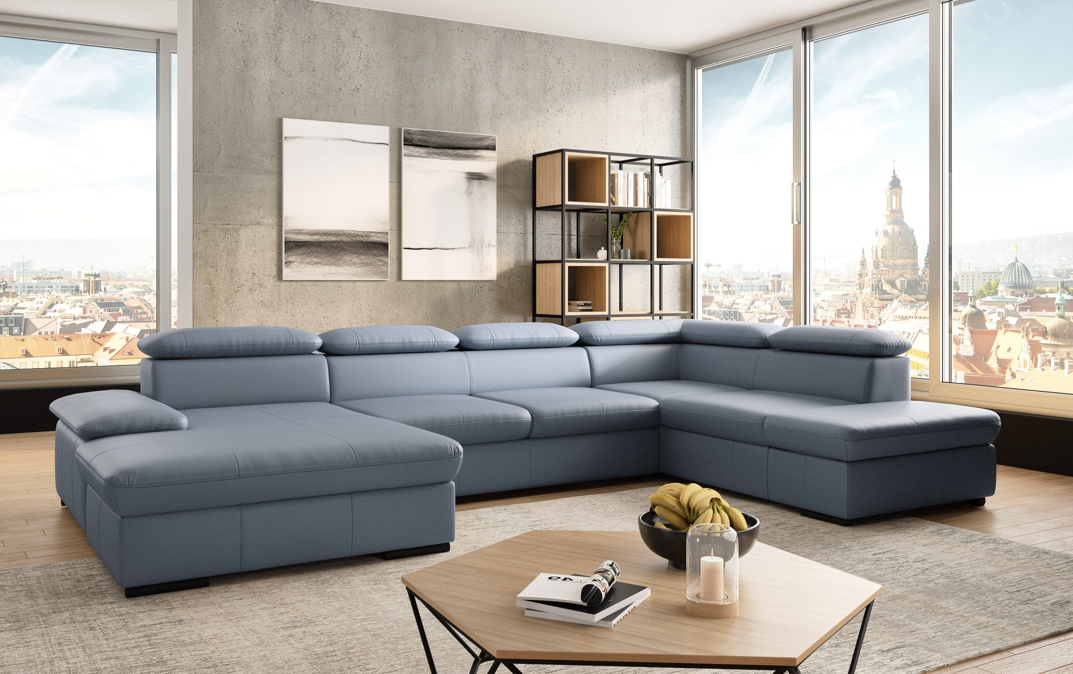 sit&more Zithoek Alcudia U-vorm optioneel met slaapfunctie