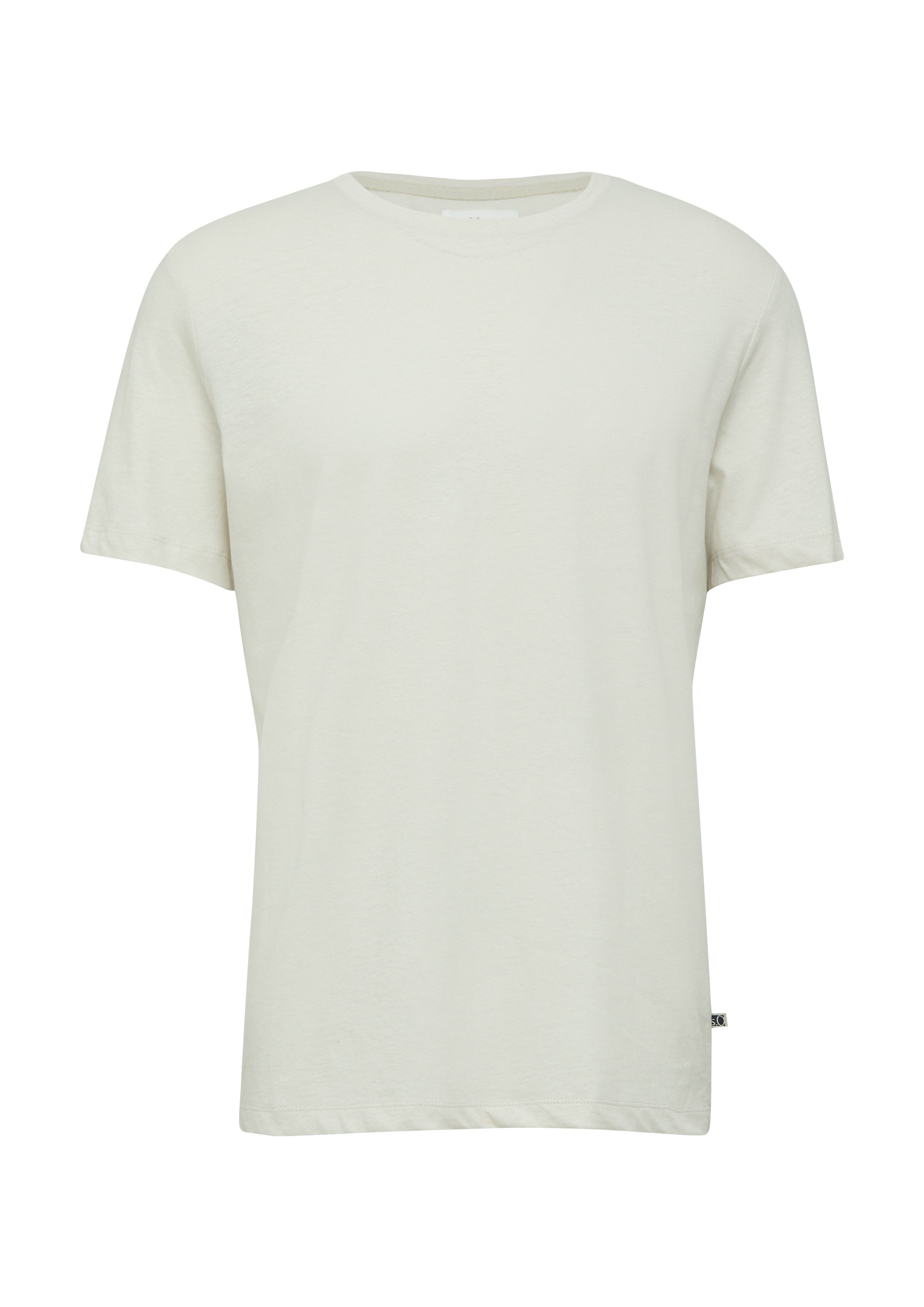 s.Oliver T-shirt met aandeel linnen