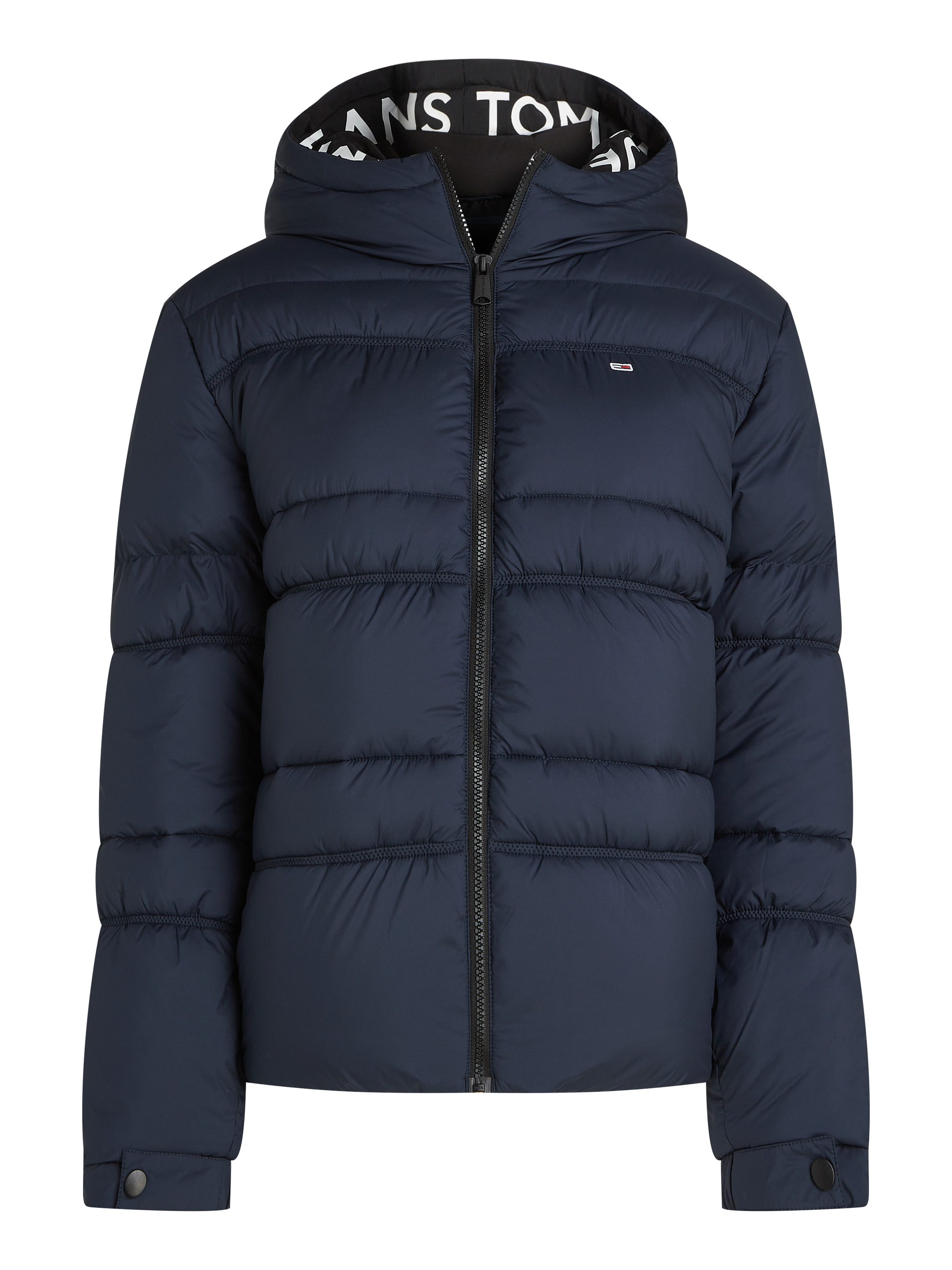 TOMMY JEANS Gewatteerde jas met een logo-opschrift