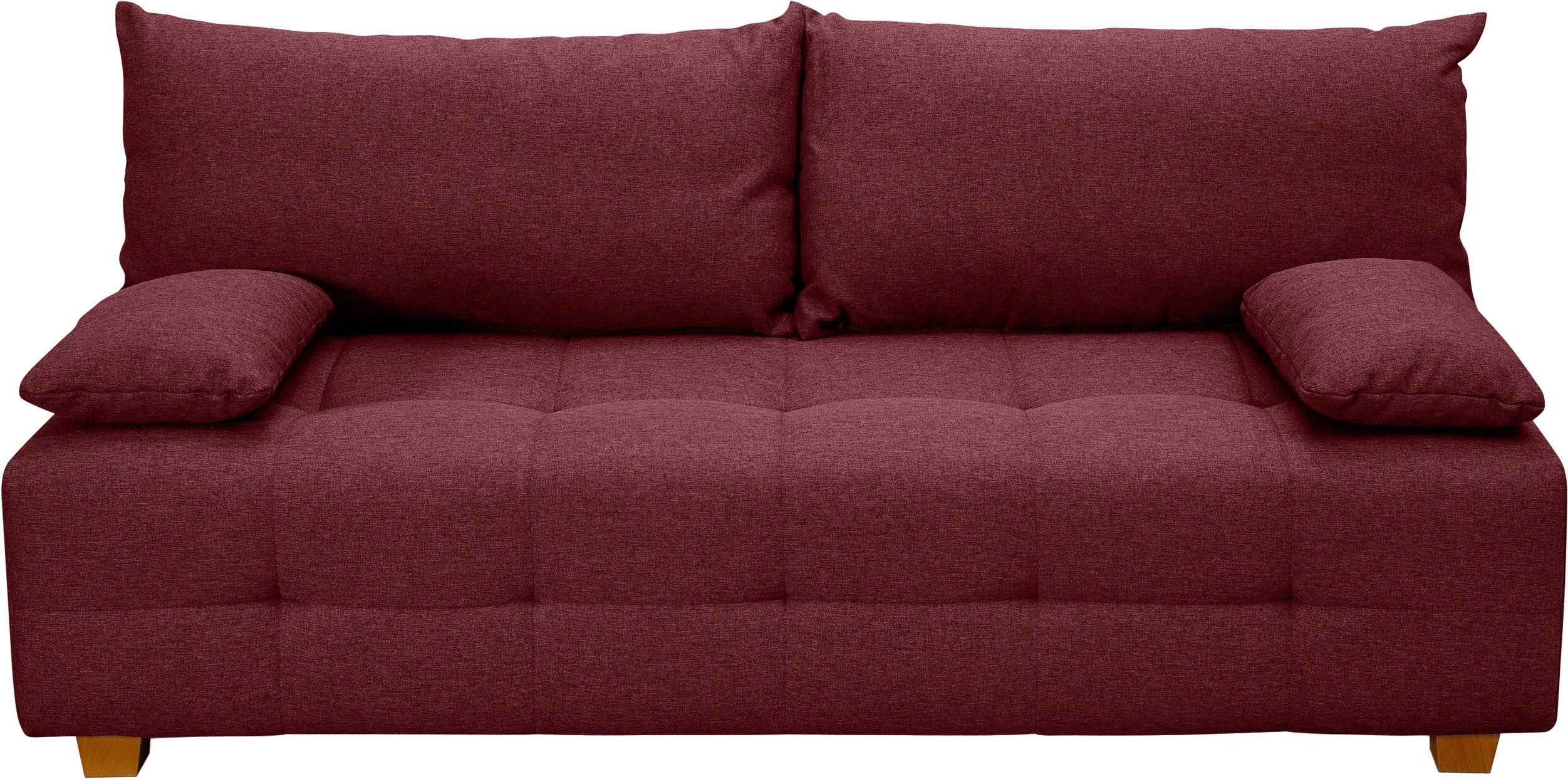 COLLECTION AB Slaapbank Bella Slaapbank, bedlade, bonellvering, rugkussen, armleuningkussen