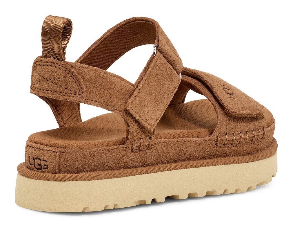 UGG Plateausandalen W GOLDENSTAR , plateausandaal, sandaal met klittenbandsluiting