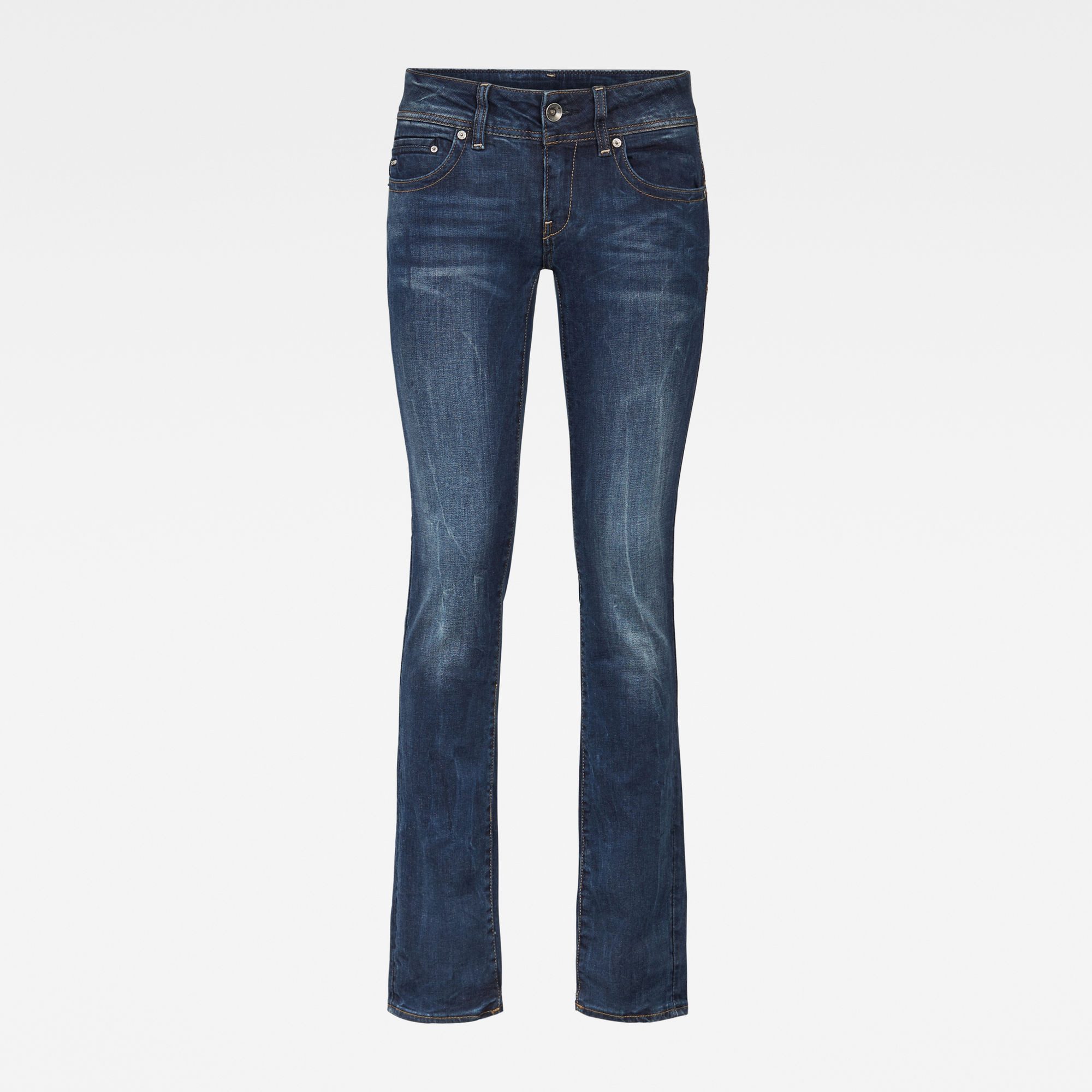 G-Star RAW Straight jeans Midge 5-pocketsmodel met markante stiknaden