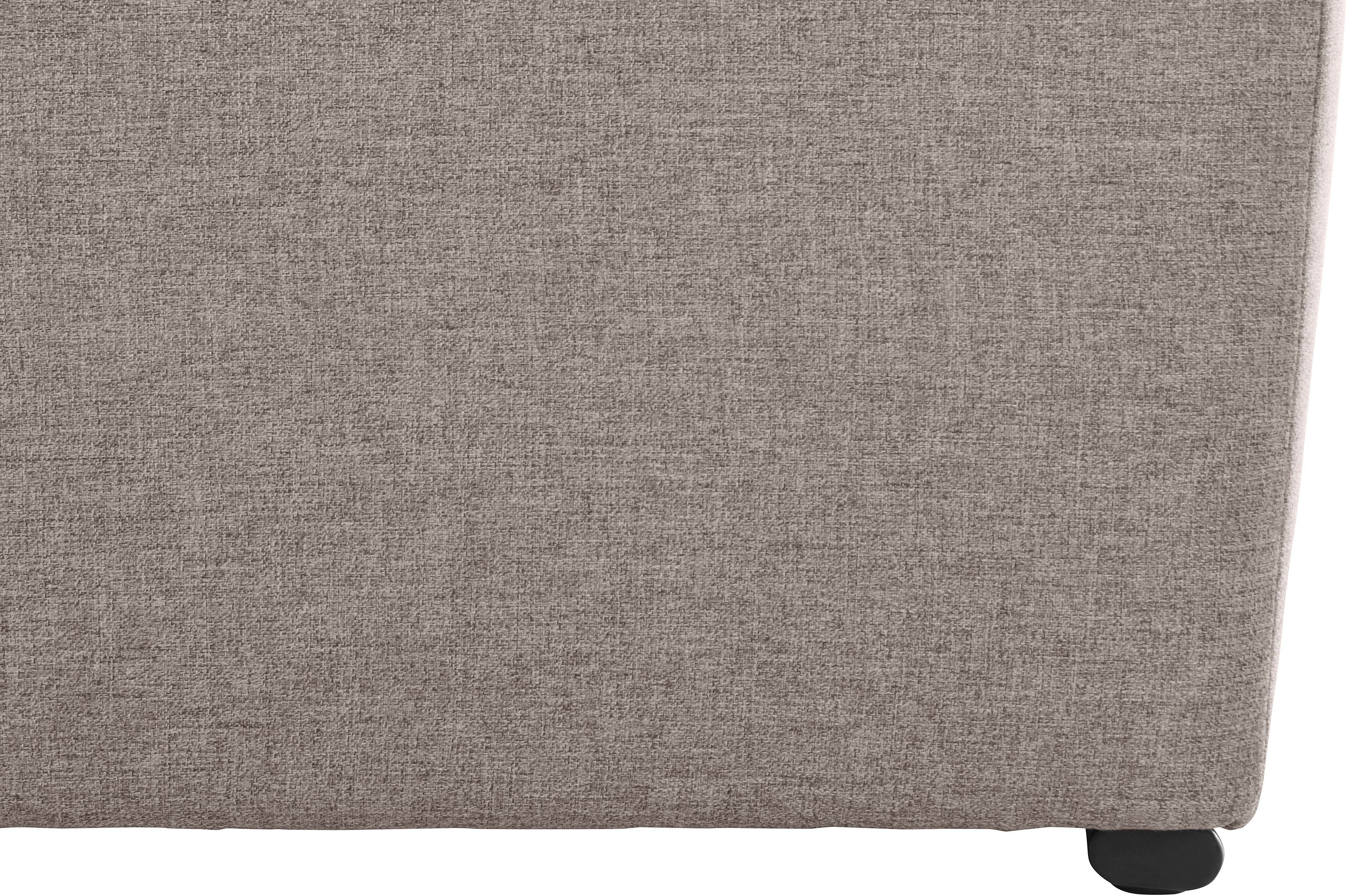 DOMO collection Hoekbank Lagoa L-vorm naar keuze met slaapfunctie, vrij plaatsbaar, grote veelvoud aan kleuren