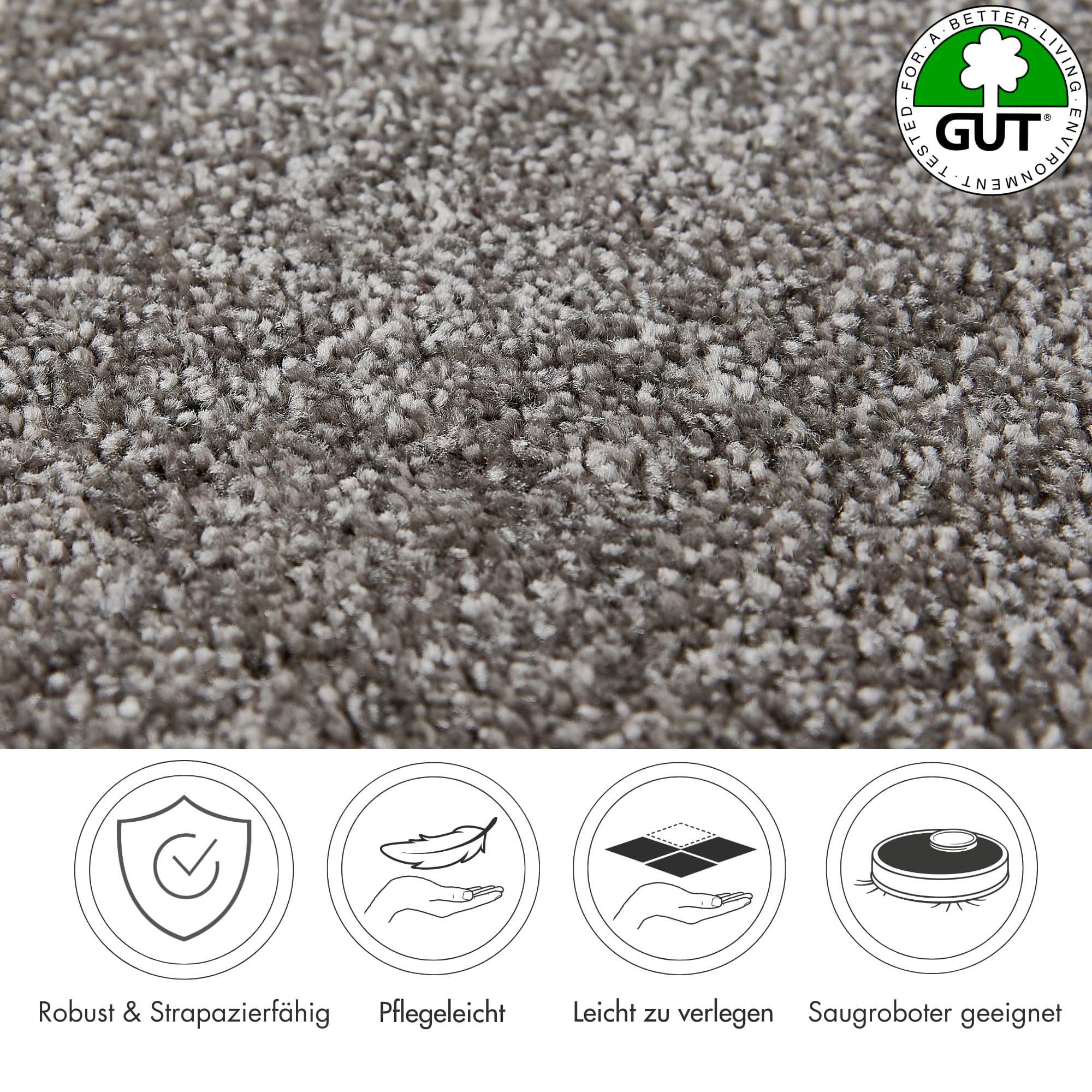 Andiamo Tapijt Frisee-Velours Rennes, Made in Belgium Effen kleuren, breedte 400 cm of 500 cm, slijtvast, onderhoudsvriendelijk