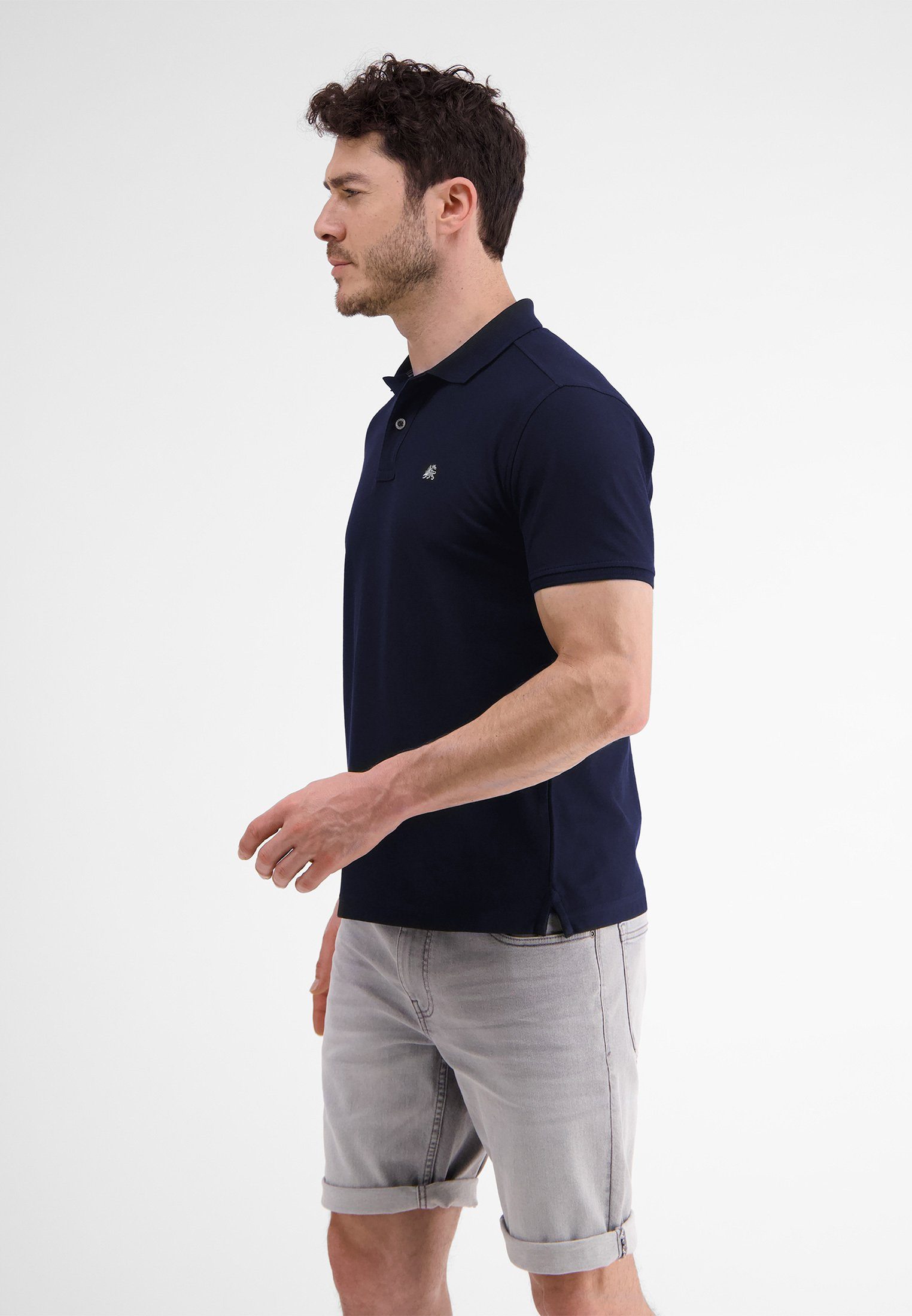 Lerros Poloshirt LERROS klassieke polostijl in *Cool & Dry* piquékwaliteit